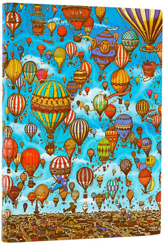 Paperblanks Ballone Notizbuch – 128 × 200 mm – blanko – 176 Seiten – Softcover