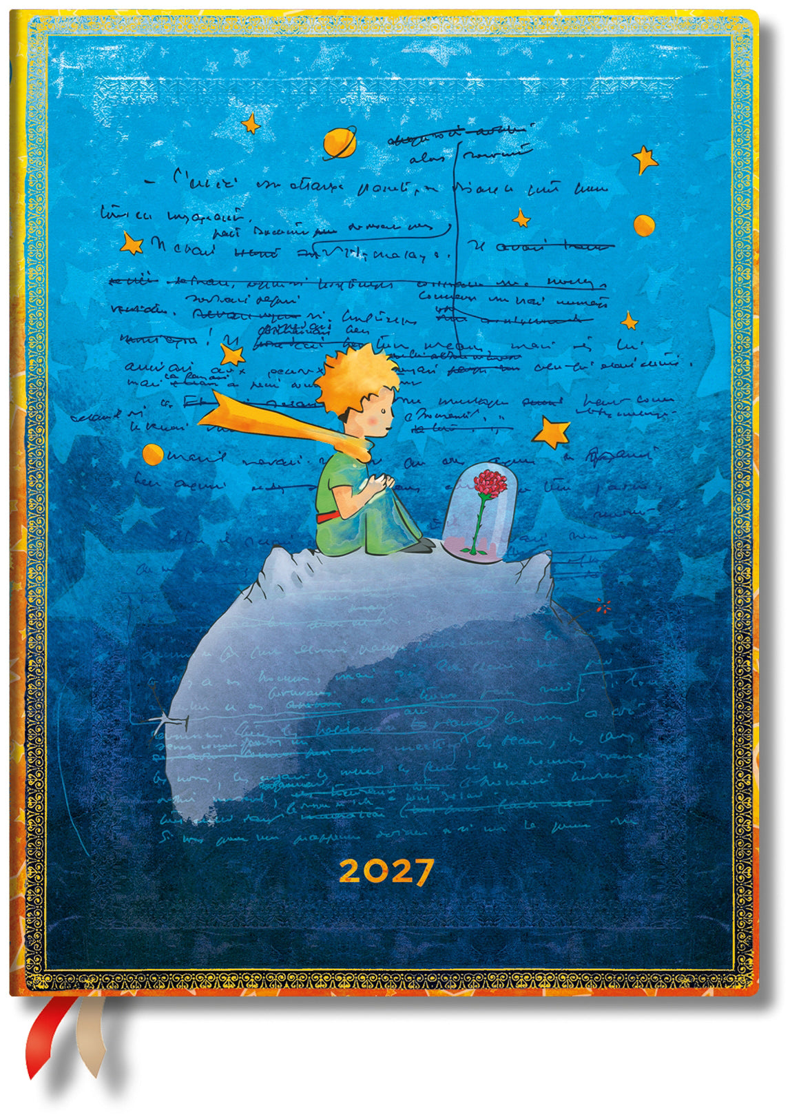Paperblanks Der kleine Prinz – Wochenagenda 2027, 1 Woche/2 Seiten, 18 × 25,5 cm, Softcover