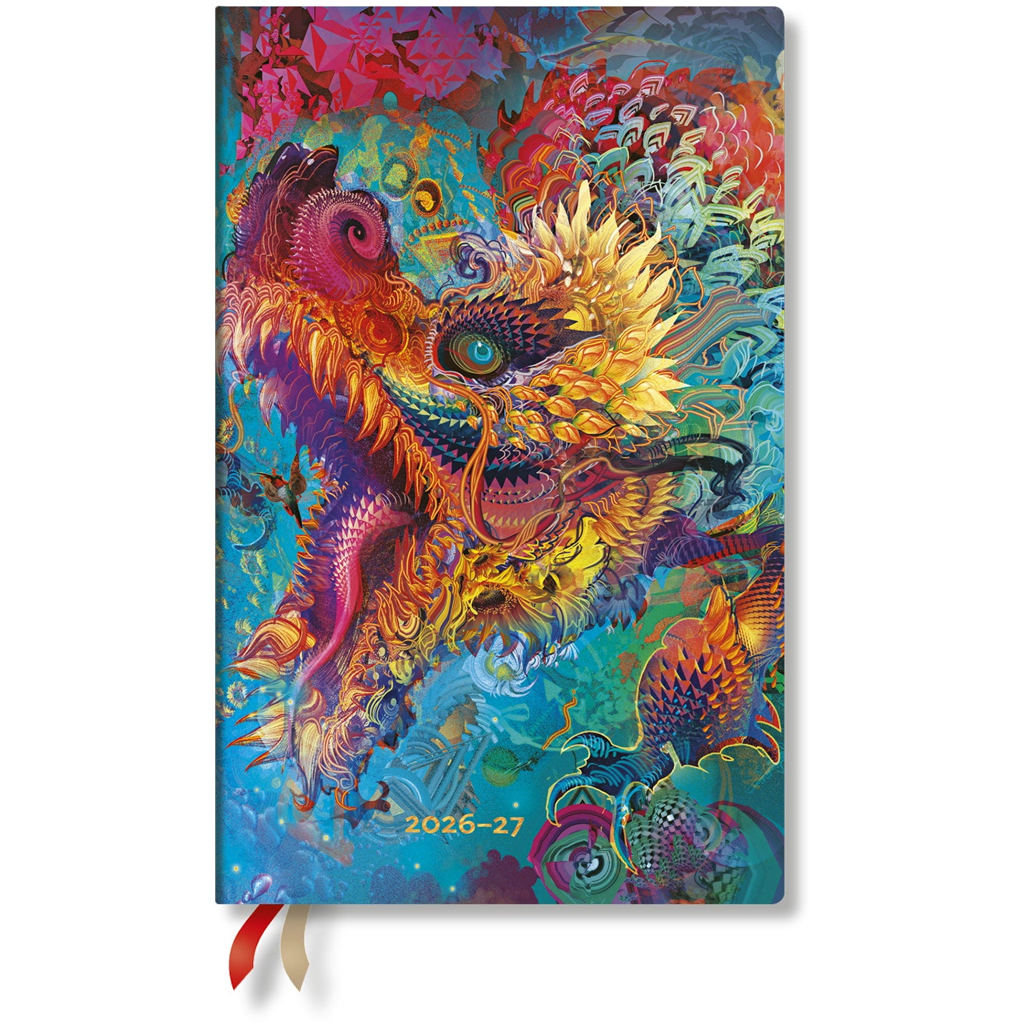 Paperblanks Bourdonnant Maxi – Schulagenda 2026/27, 1 Tag/1 Seite, 13,5 × 21 cm, Softcover, Französisch