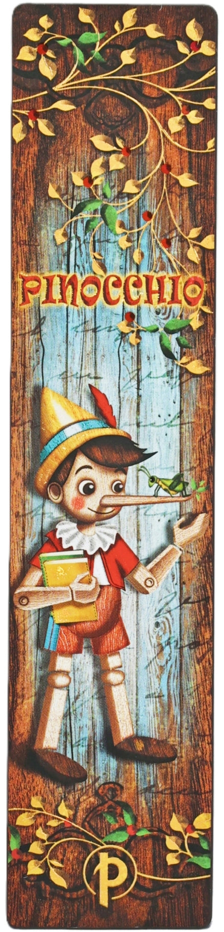 Paperblanks Märchenkollektion – Lesezeichen, Dekorpapier, Pinocchio, 90 × 140 mm