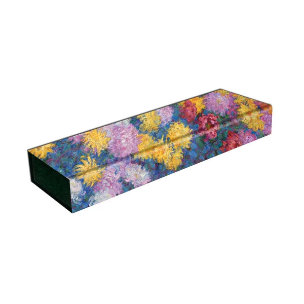 Paperblanks Monets Chrysanthemen PA9746-4 – Stiftebox, Klappumschlag, 7,5 × 3,5 × 23 cm