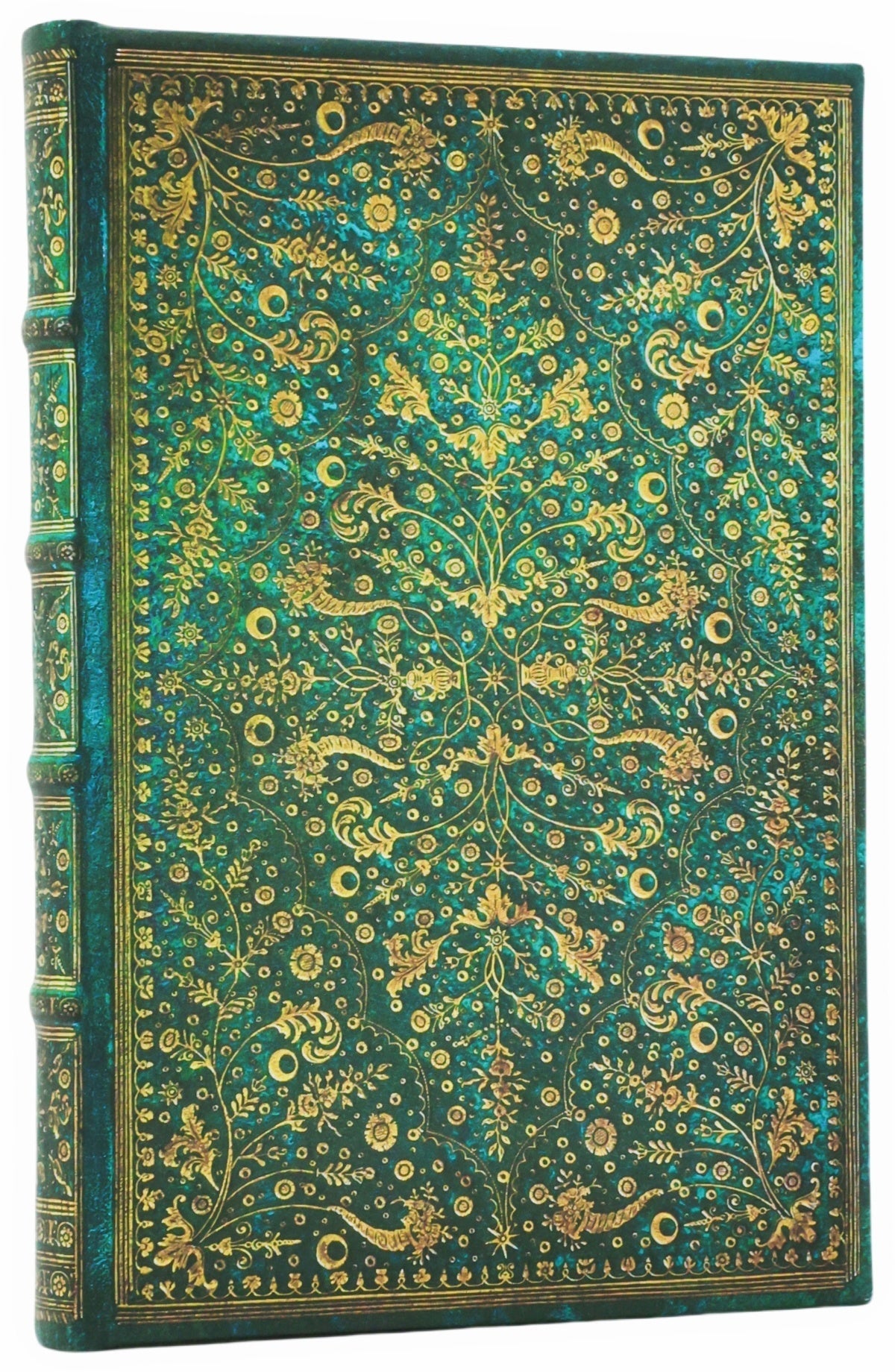 Paperblanks Smaragdblume Notizbuch – Mini – Liniert – 88 Blatt – Gebunden, Einbandklappen – FSC