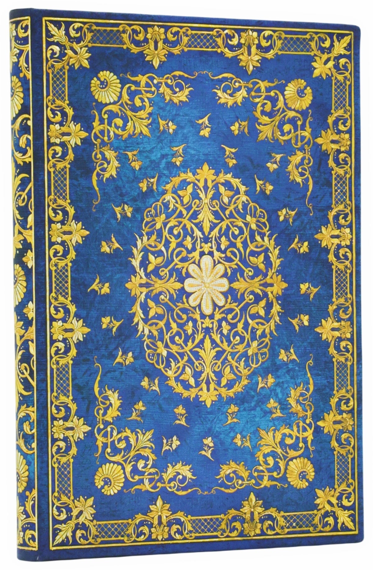 Paperblanks Notizbuch – Mini – 88 Blatt – Gebunden, Einbandklappen (Recycling), Metallfäden, Blau, FSC