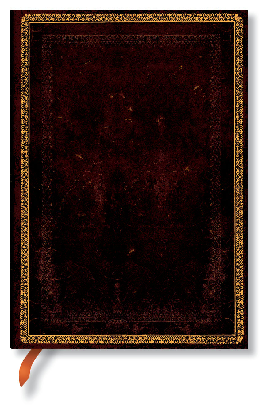 Paperblanks S. Marokkoleder Notizbuch – 125 × 180 mm – liniert – Hardcover, Innentasche, Leseband