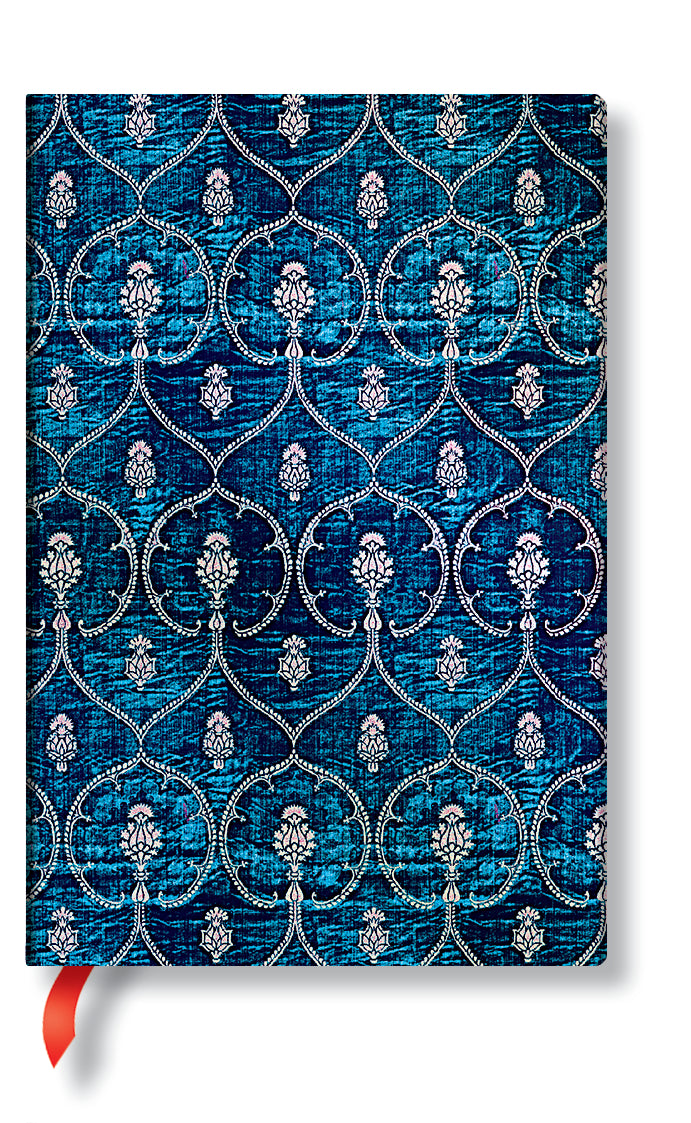 Paperblanks PB6386-5 Notizbuch – 95 × 140 mm – Liniert – Hardcover, Samtblau