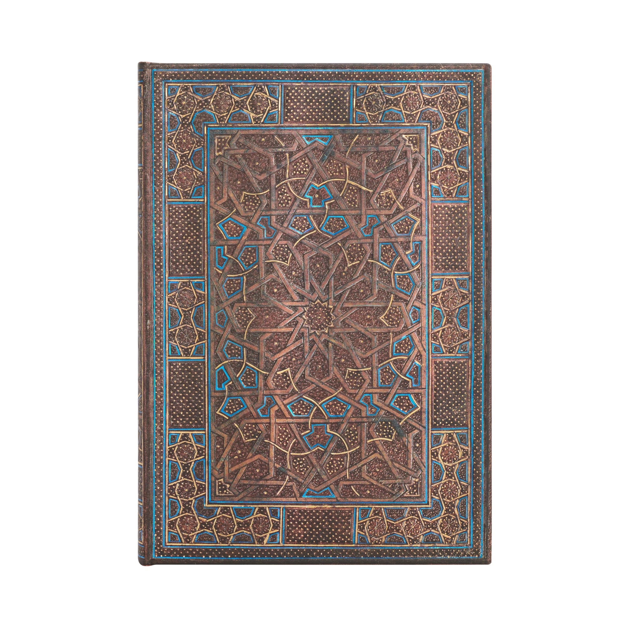 Paperblanks Midi Notizbuch – 150 × 175 mm – liniert – 144 Seiten – Hardcover – Midnight Star
