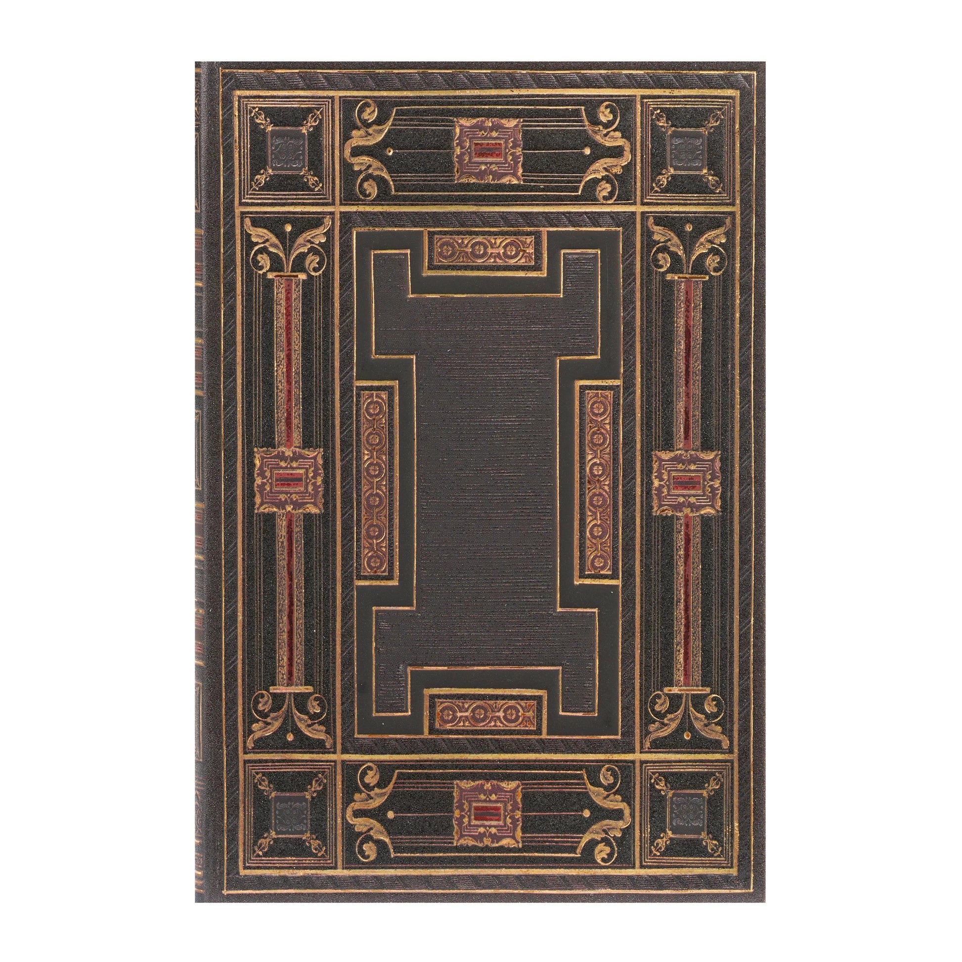 Paperblanks Mini Notizbuch – 120 × 145 mm – liniert – 176 Seiten – Hardcover, Onyx (schwarz/gold)