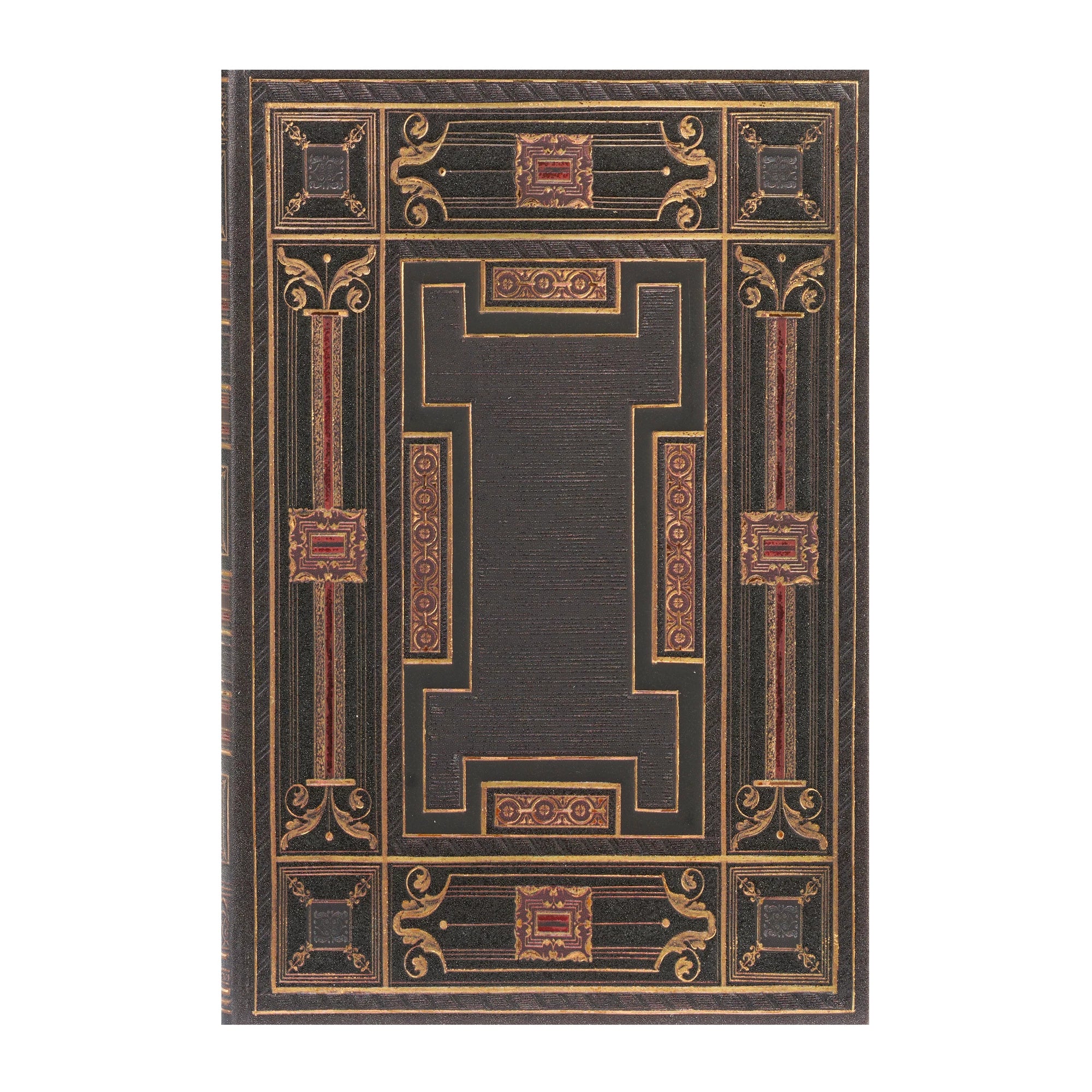 Paperblanks Mini Notizbuch – 120 × 145 mm – liniert – 176 Seiten – Hardcover, Onyx (schwarz/gold)