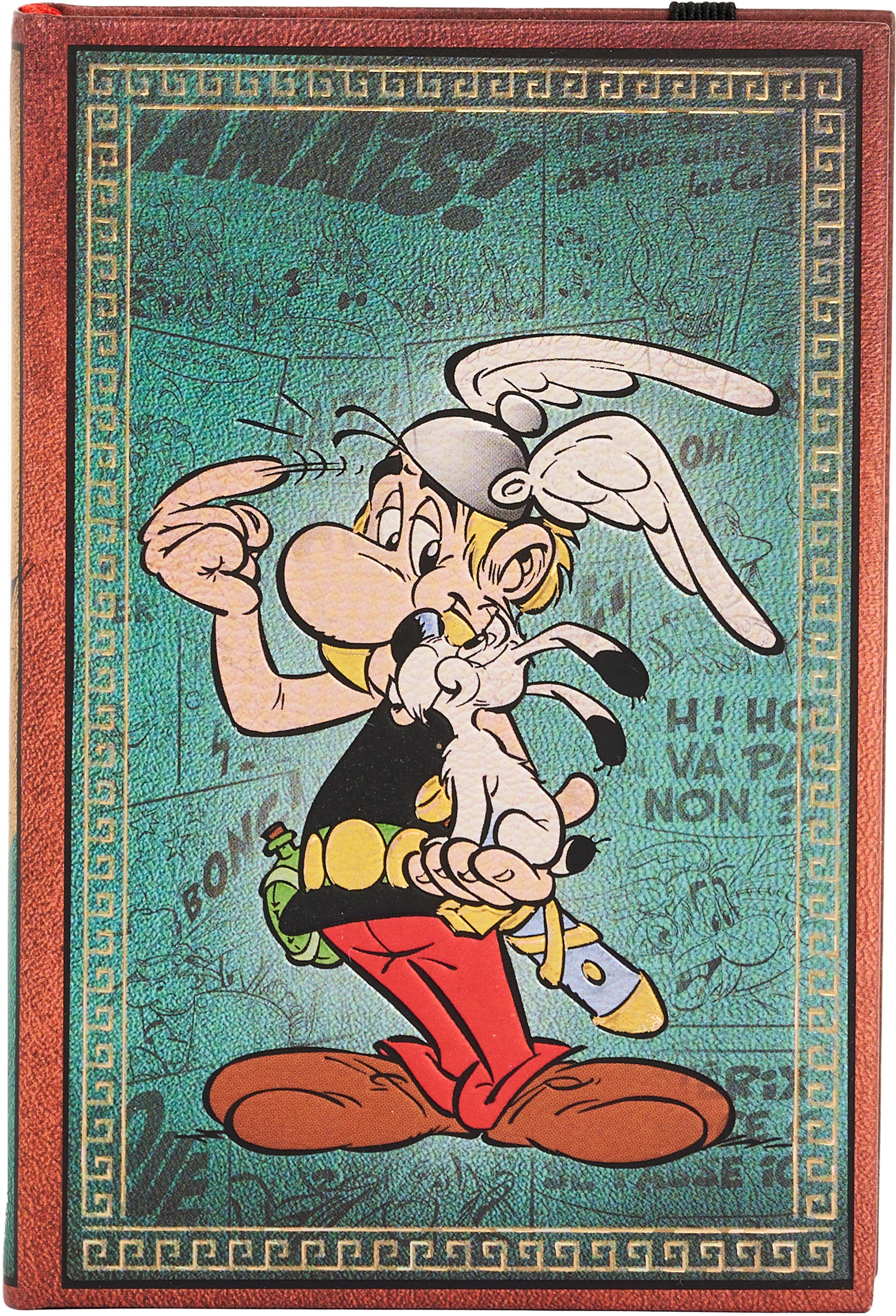 Paperblanks Asterix Notizbuch – 110 × 145 mm – liniert – 176 Seiten – Hardcover, blau, FSC