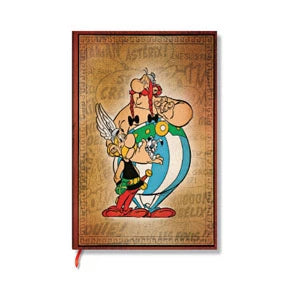 Paperblanks Asterix & Obelix Notizbuch – 120 × 145 mm – liniert – 176 Seiten – Hardcover, orange, FSC