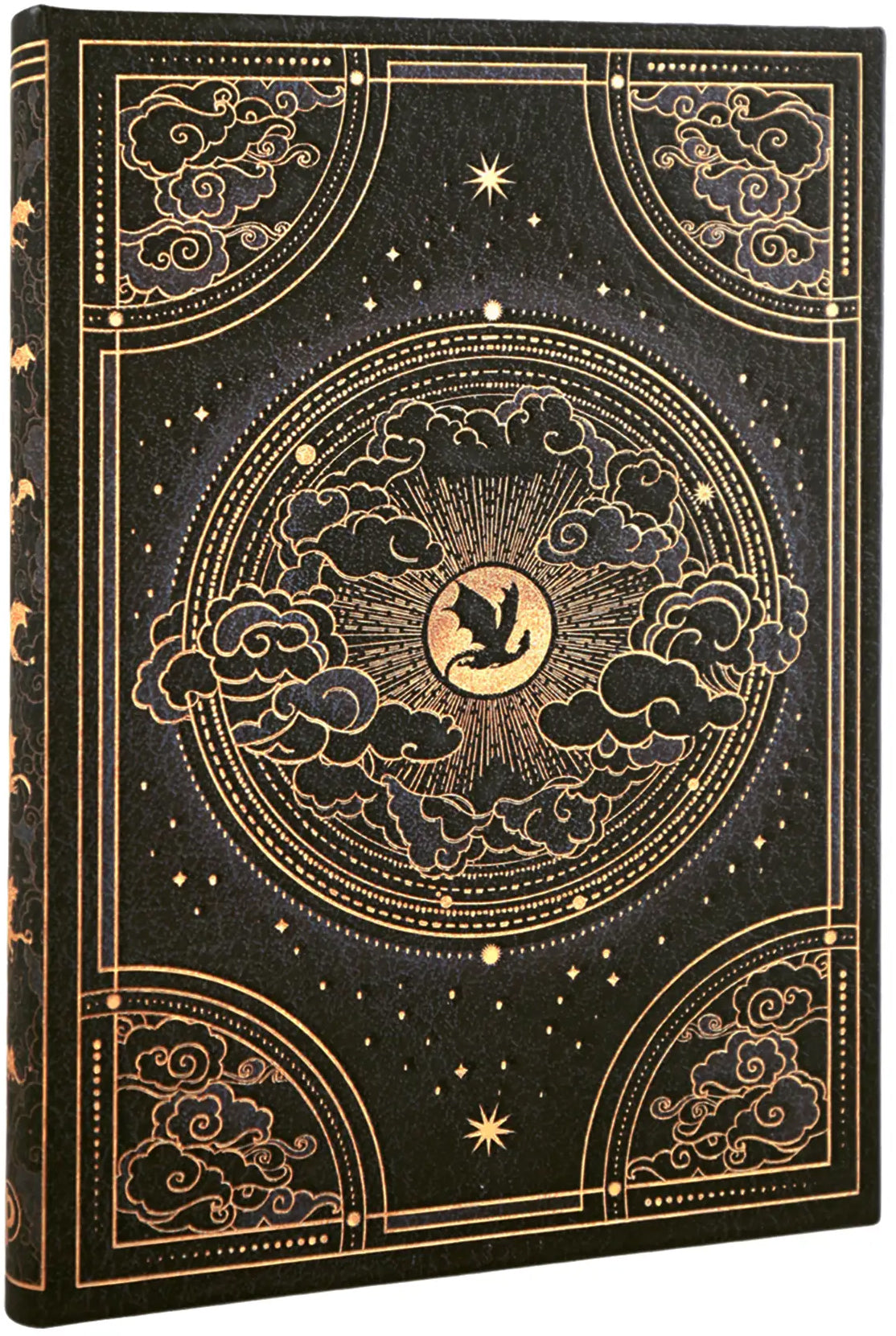 Paperblanks Fourth Wing Notizbuch – 130 × 205 mm – 144 Seiten – Hardcover, Elastikband, Fadenheftung