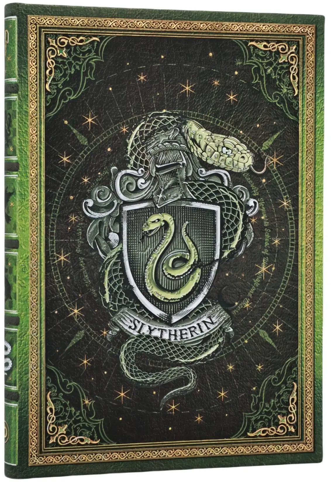 Paperblanks Notizbuch – Midi – 144 Seiten – Hardcover, Elastikband, Einbandklappen (recycelt) – Slytherin