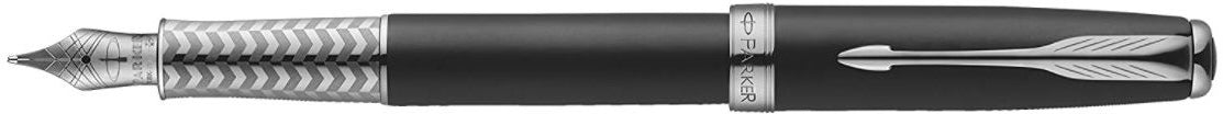 Parker Sonnet – Füllfederhalter – M – Schwarz – Edelstahl – Geschenkbox