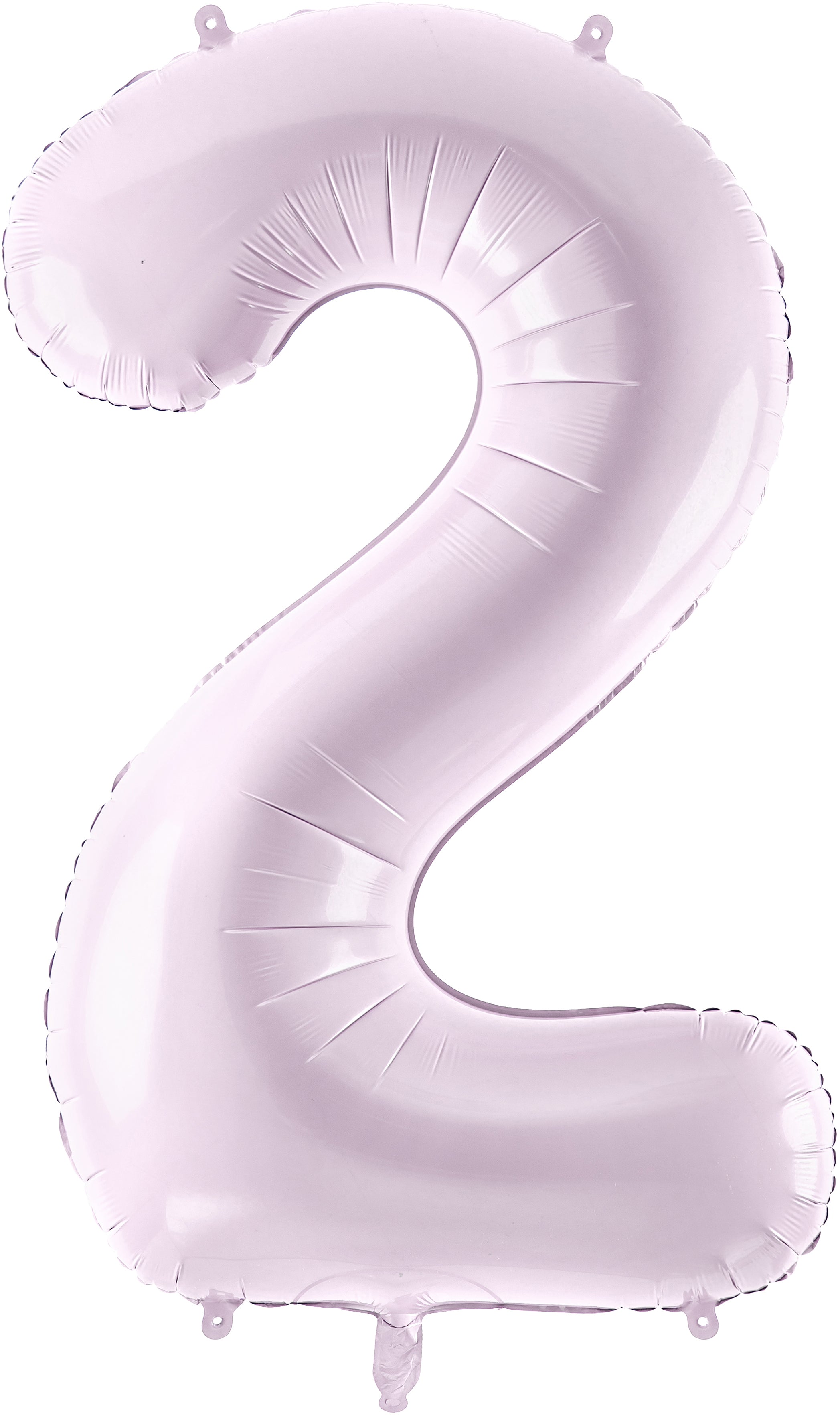 Partydeco Folienballon Zahl 2 – Lila – 72 cm – Folie