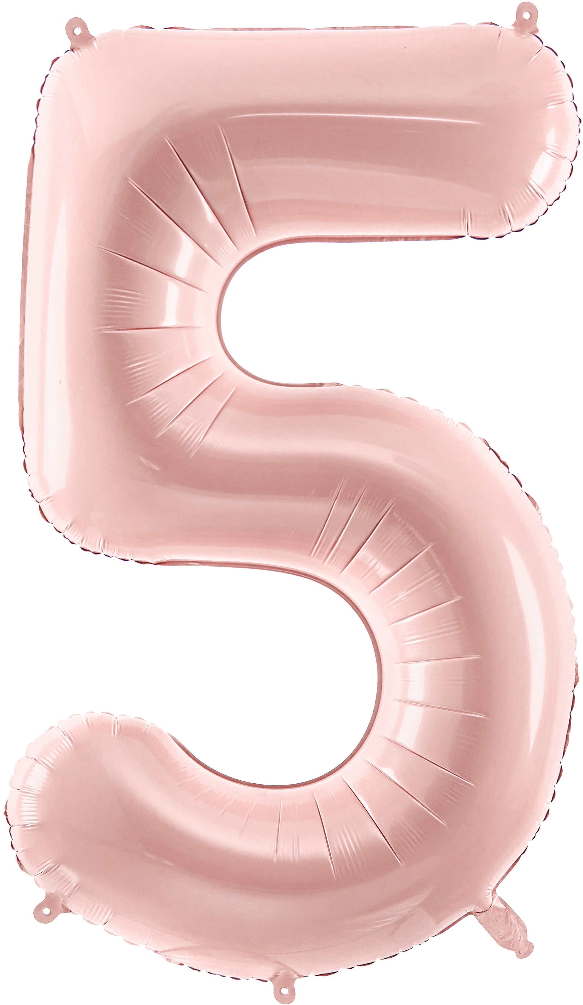 Partydeco Folienballon Zahl 5 – Rosa – 72 cm – Folie