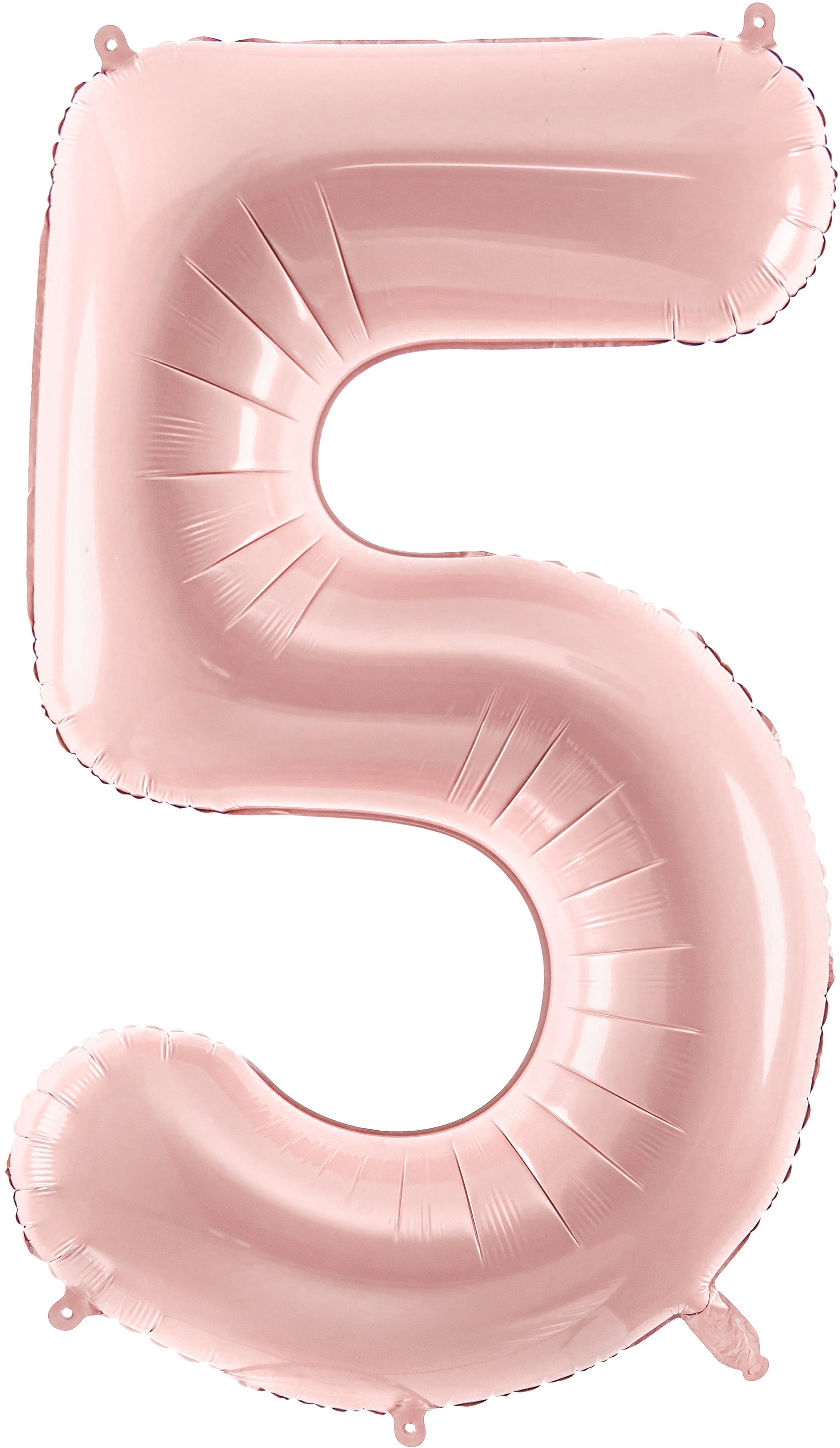 Partydeco Folienballon Zahl 5 – Rosa – 72 cm – Folie