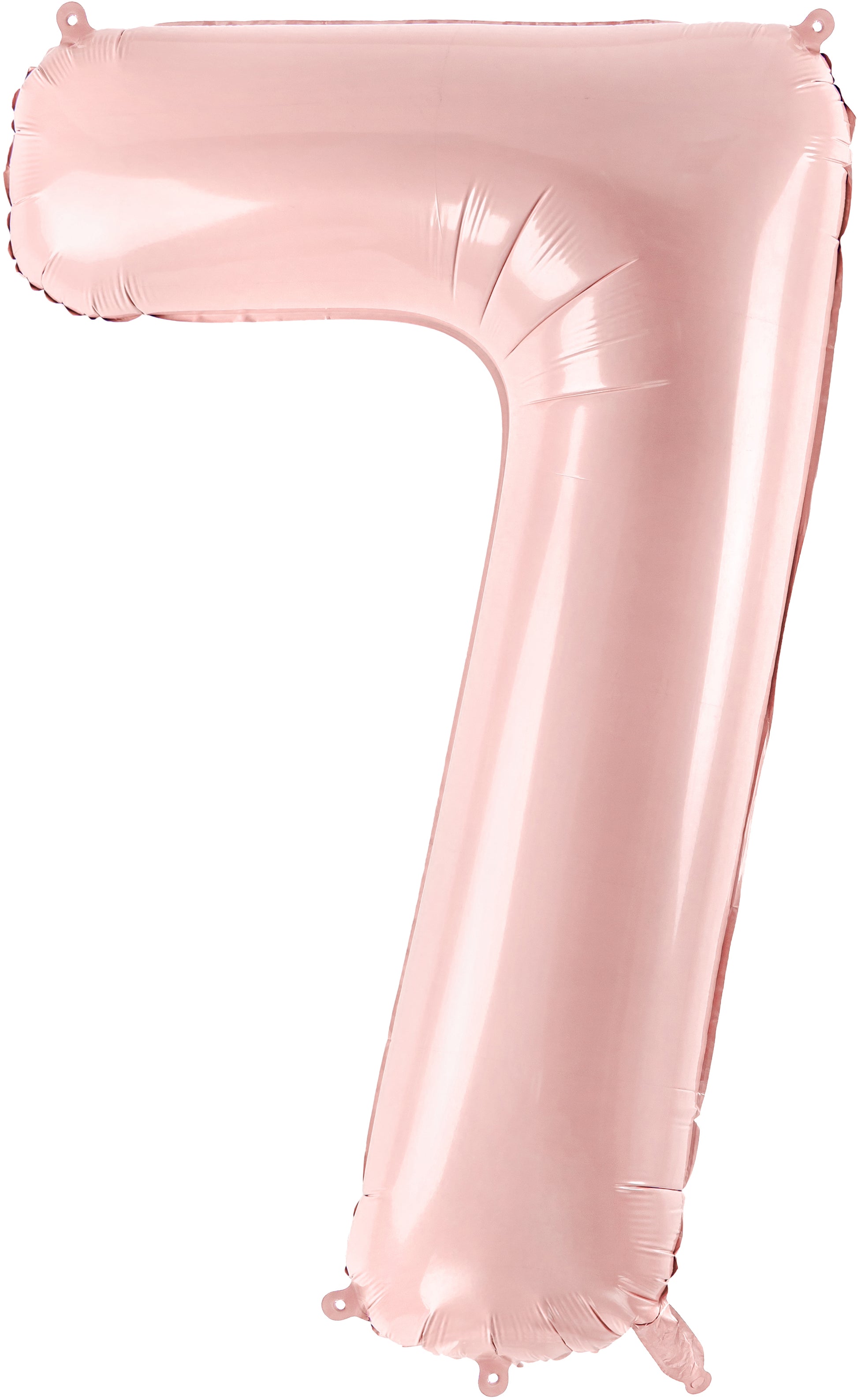 Partydeco Folienballon Zahl 7 – Rosa – 72 cm – Folie