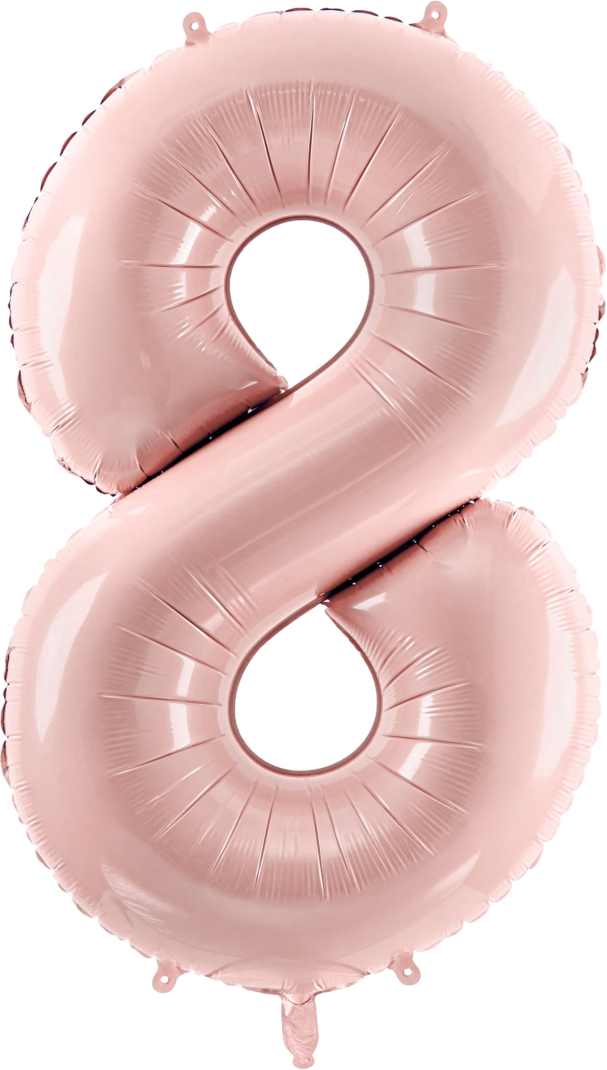Partydeco Folienballon Zahl 8 – Rosa – 72 cm – Folie