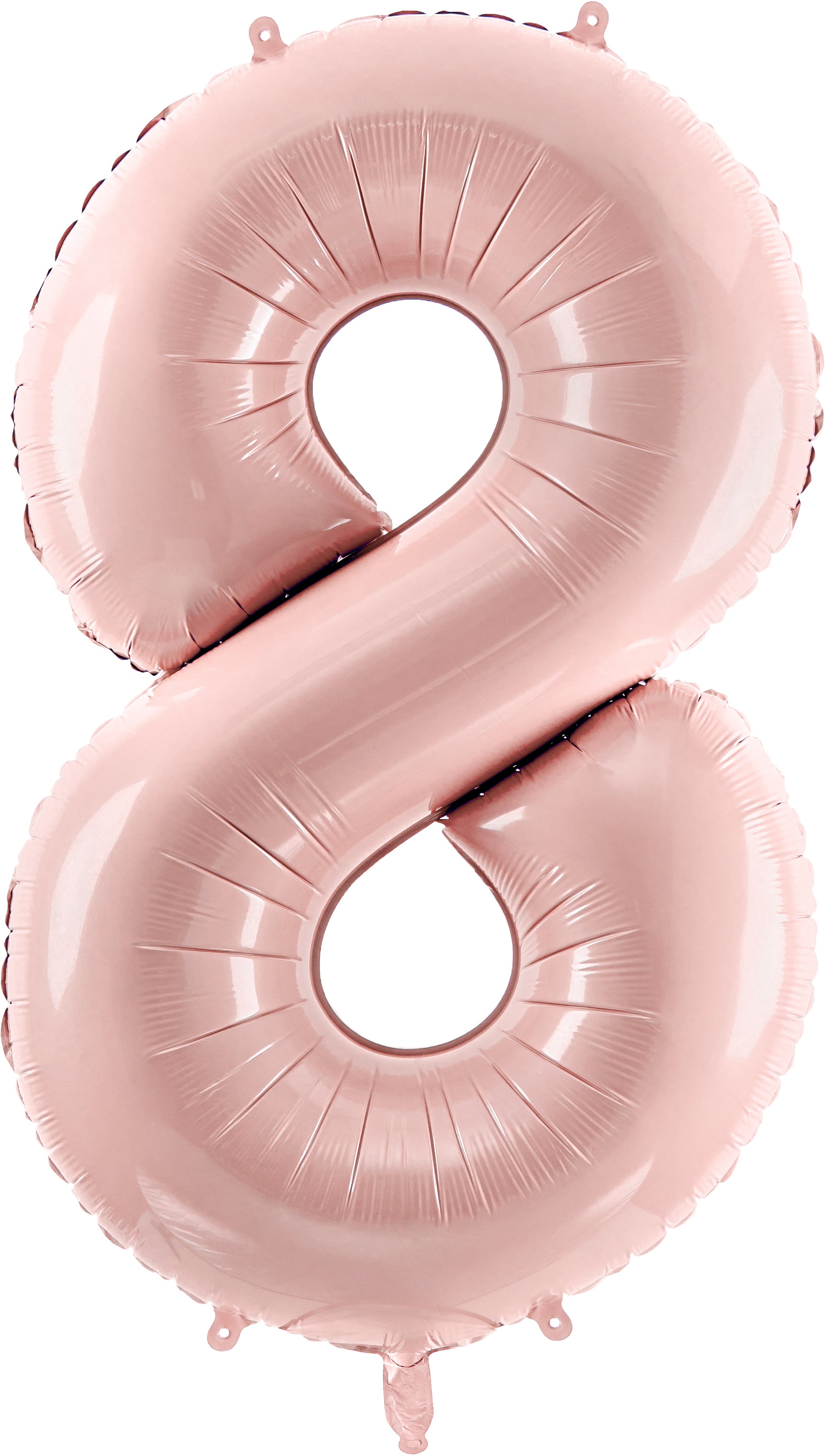 Partydeco Folienballon Zahl 8 – Rosa – 72 cm – Folie
