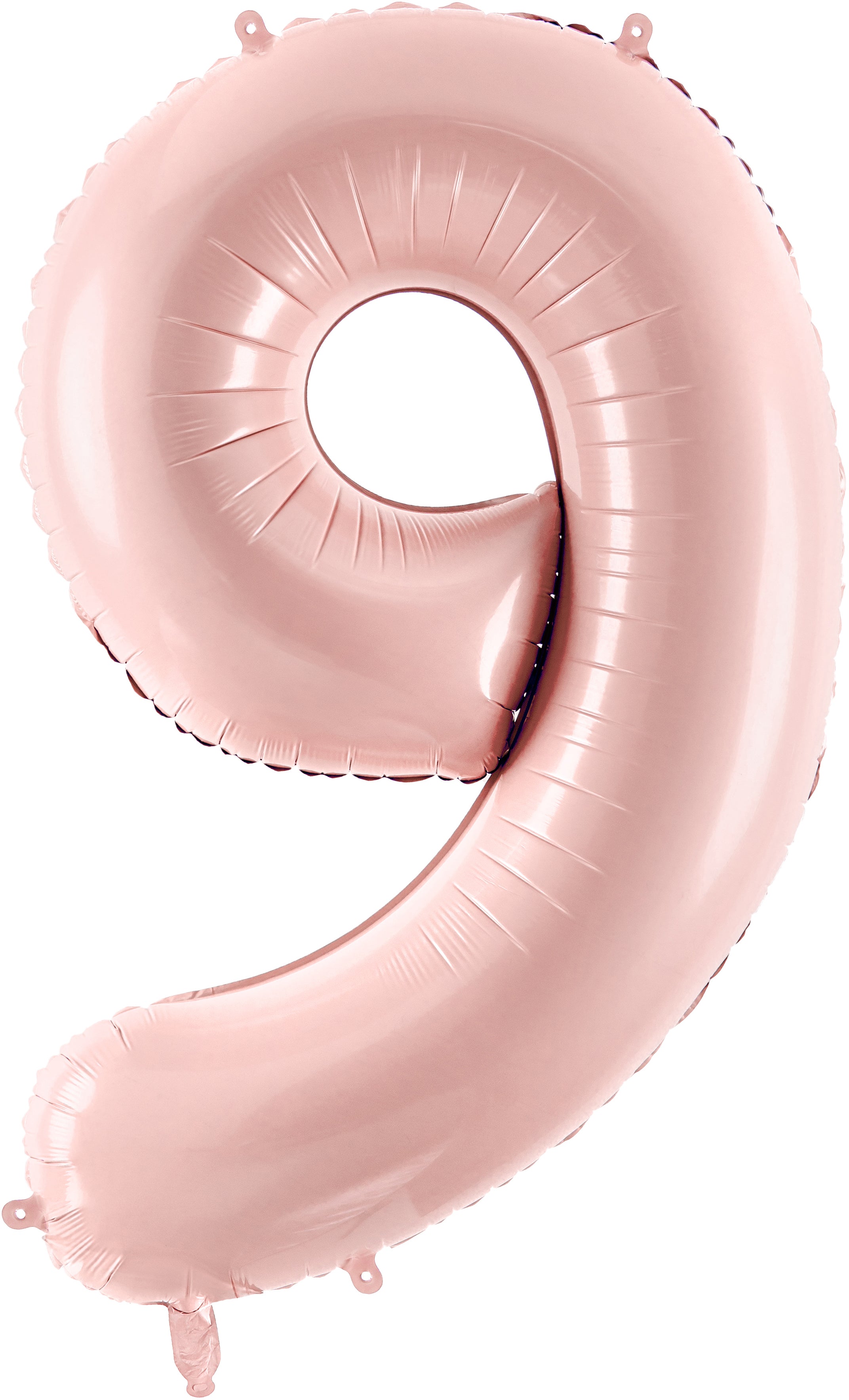 Partydeco Folienballon Zahl 9 – Rosa – 72 cm – Folie