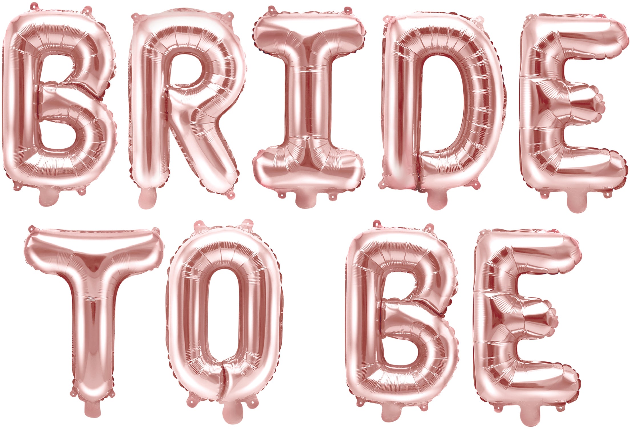 Partydeco Folienballon Bride to Be – Roségold – 340 × 35 cm – Folie
