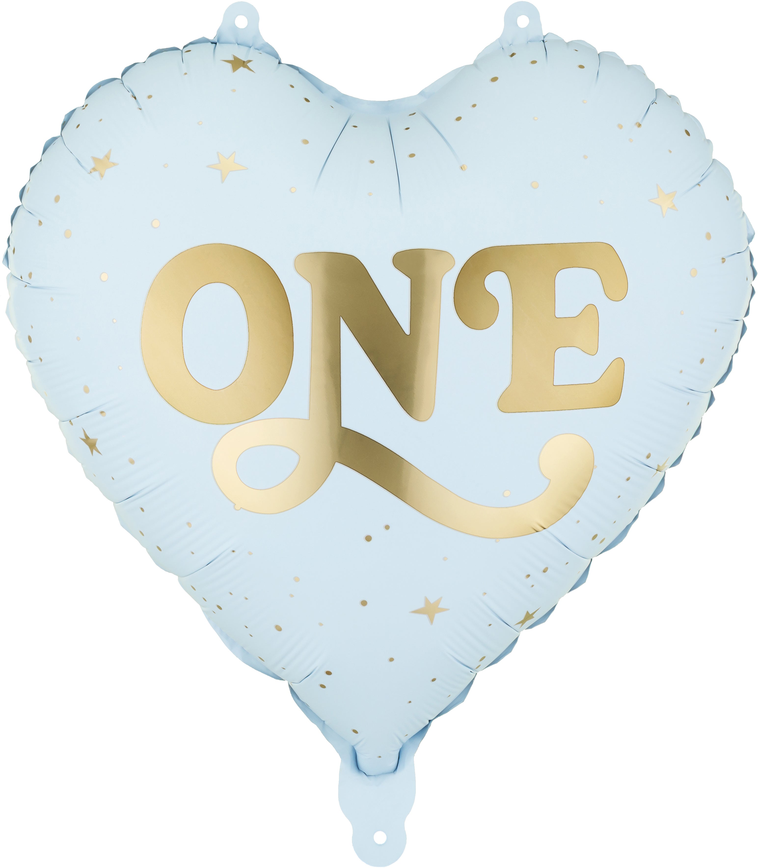 Partydeco Folienballon Herz One – Hellblau – 45 cm – Folie