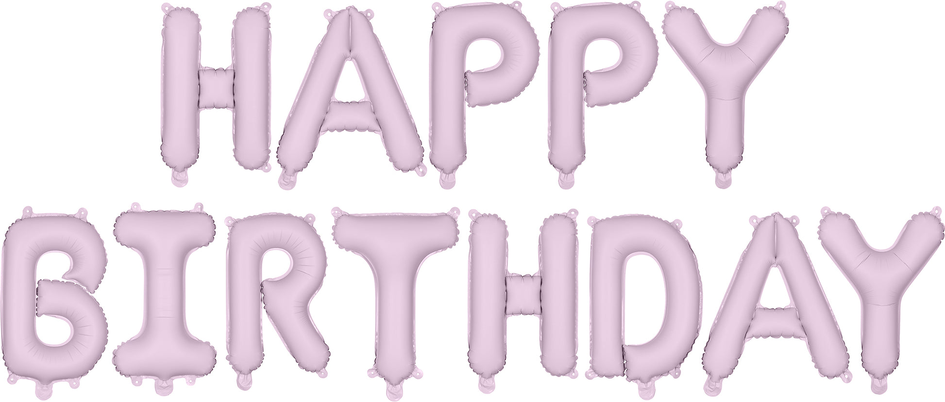 Partydeco Folienballon Happy Birthday – lila, matt – 340 × 35 cm – Folie