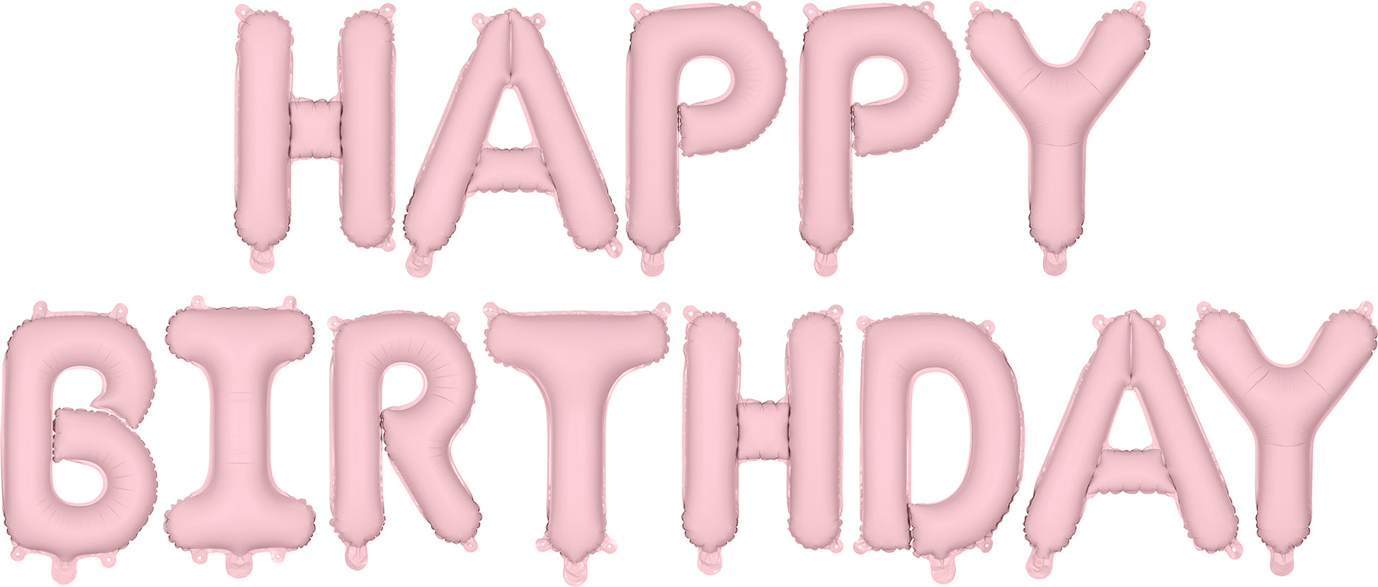 Partydeco Folienballon Happy Birthday – Rosa – 340 × 35 cm