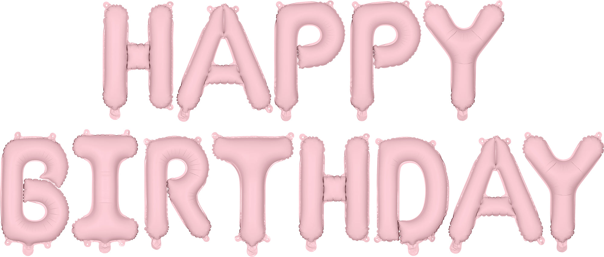 Partydeco Folienballon Happy Birthday – Rosa – 340 × 35 cm