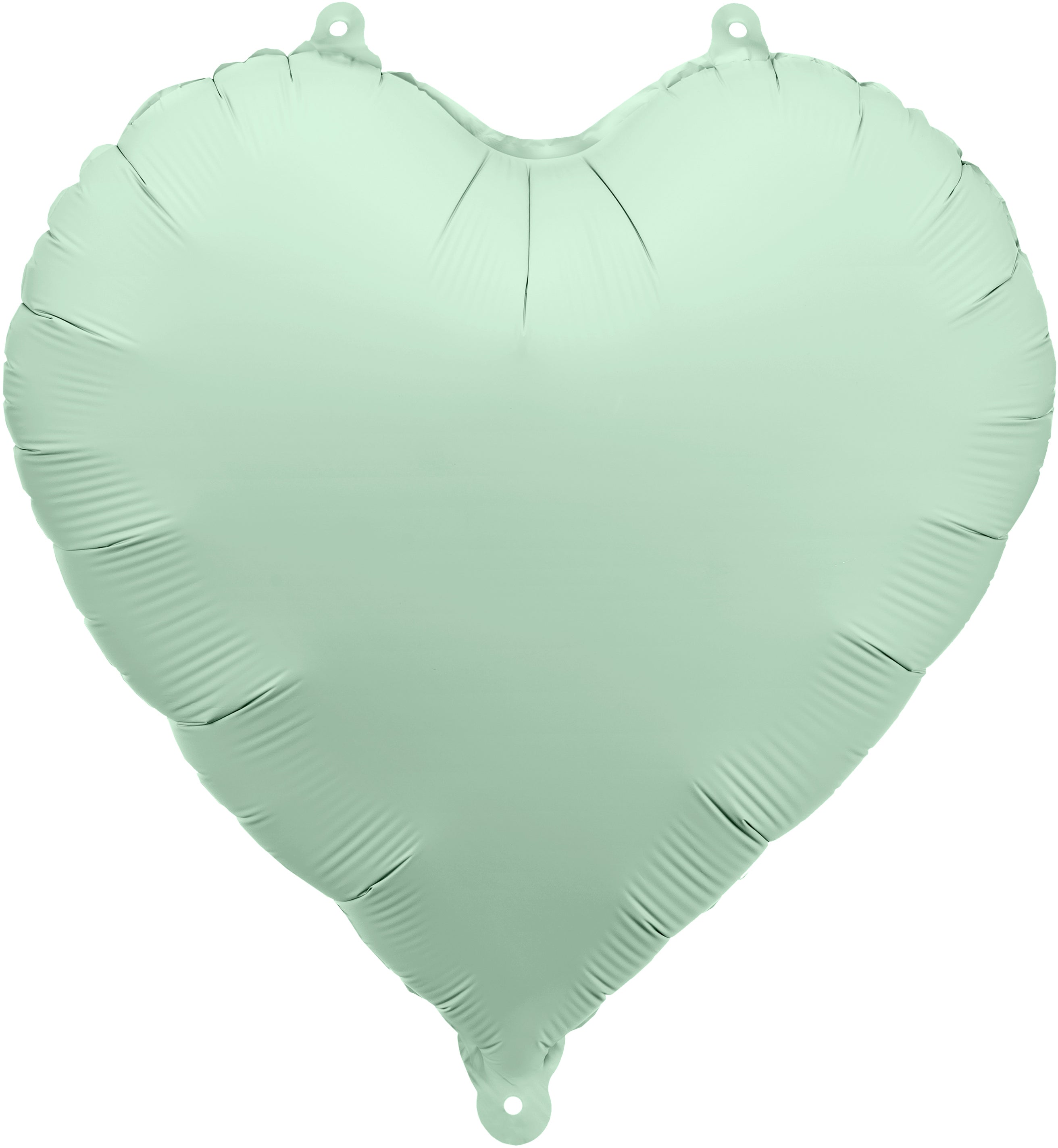 Partydeco Folienballon Herz – Hellgrün – Ø 35 cm – Folie