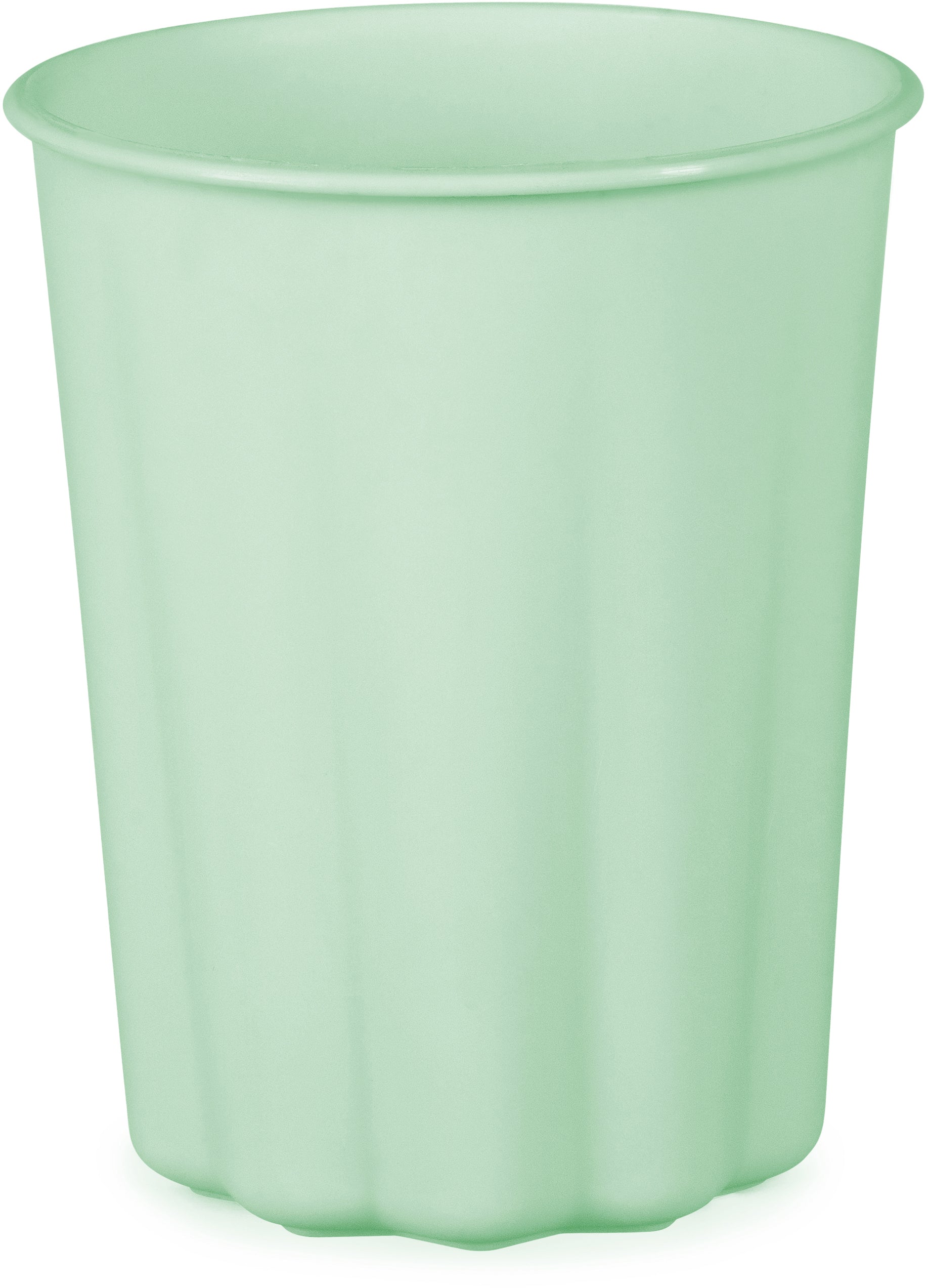 Partydeco Becher, Kunststoff – 2,2 dl, Ø 8 cm, hellgrün – 4 Stk.
