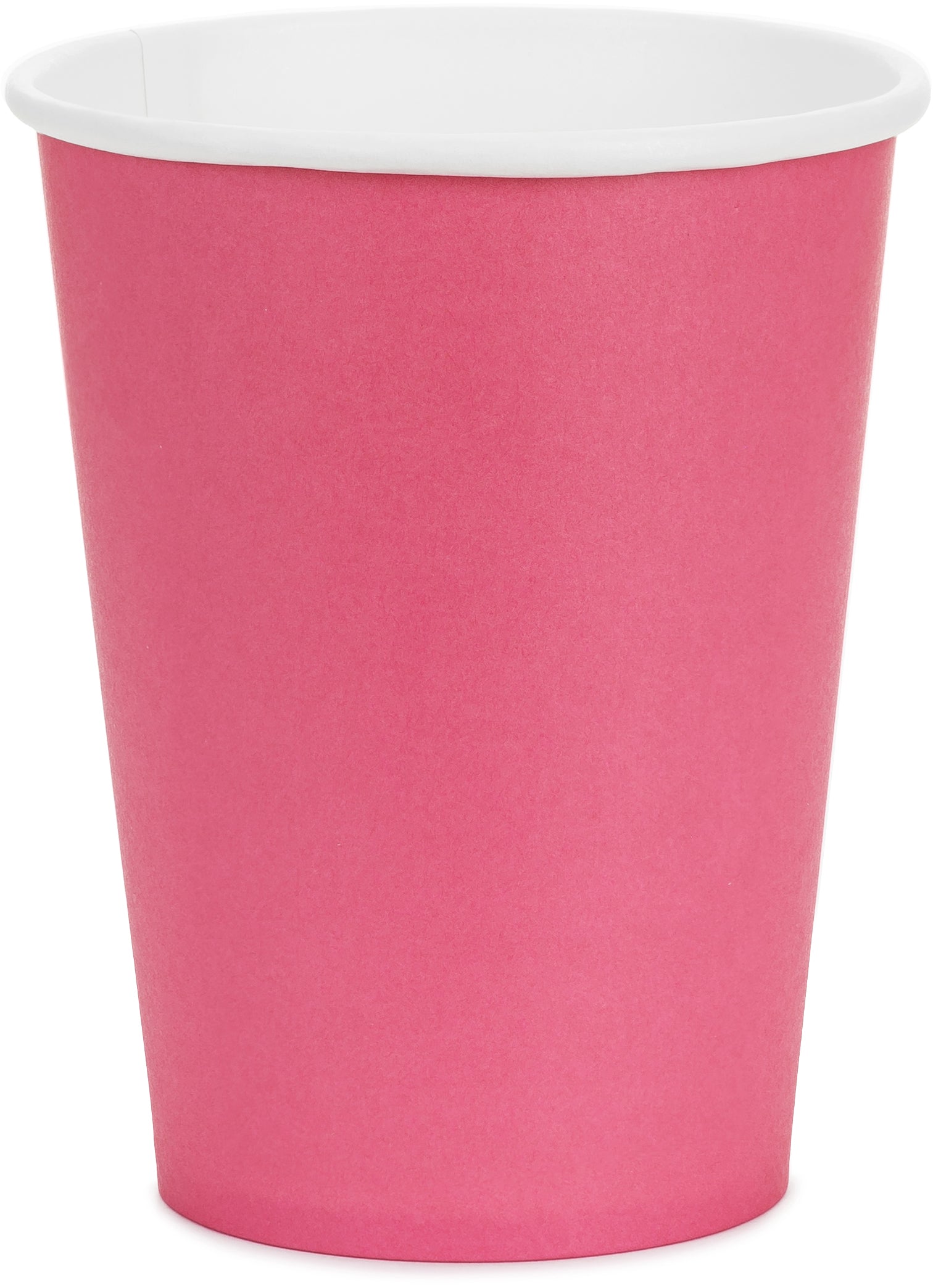 Partydeco Becher, Papier/Karton, für Kaltgetränke – 2,5 dl Dunkelrosa – 6 Stk.