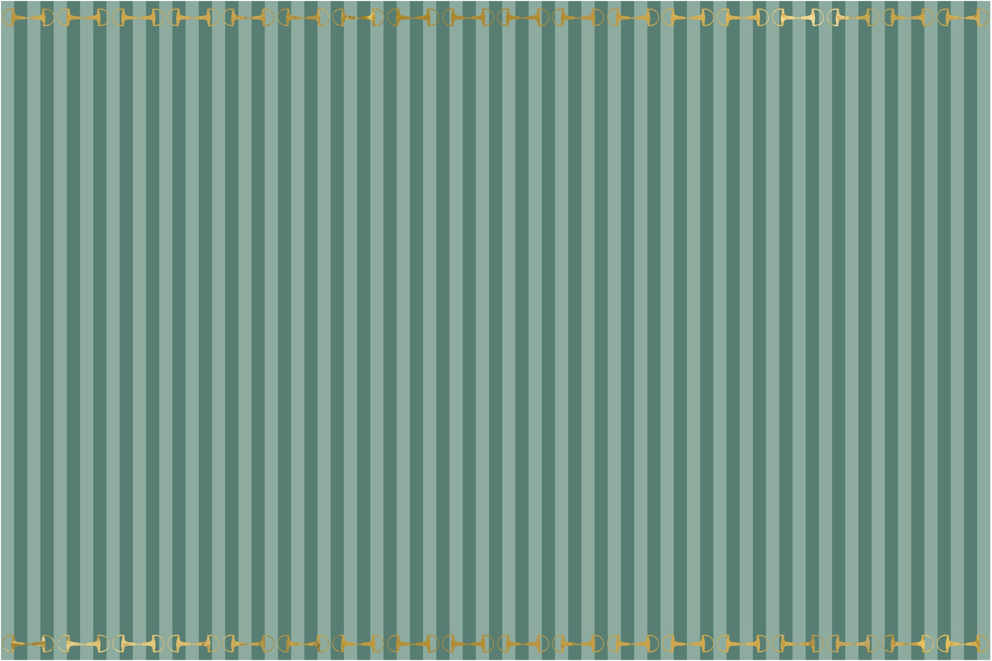 Partydeco Tischdecke Steigbügel – Grün/Gold – 180 × 120 cm – Kunststoff