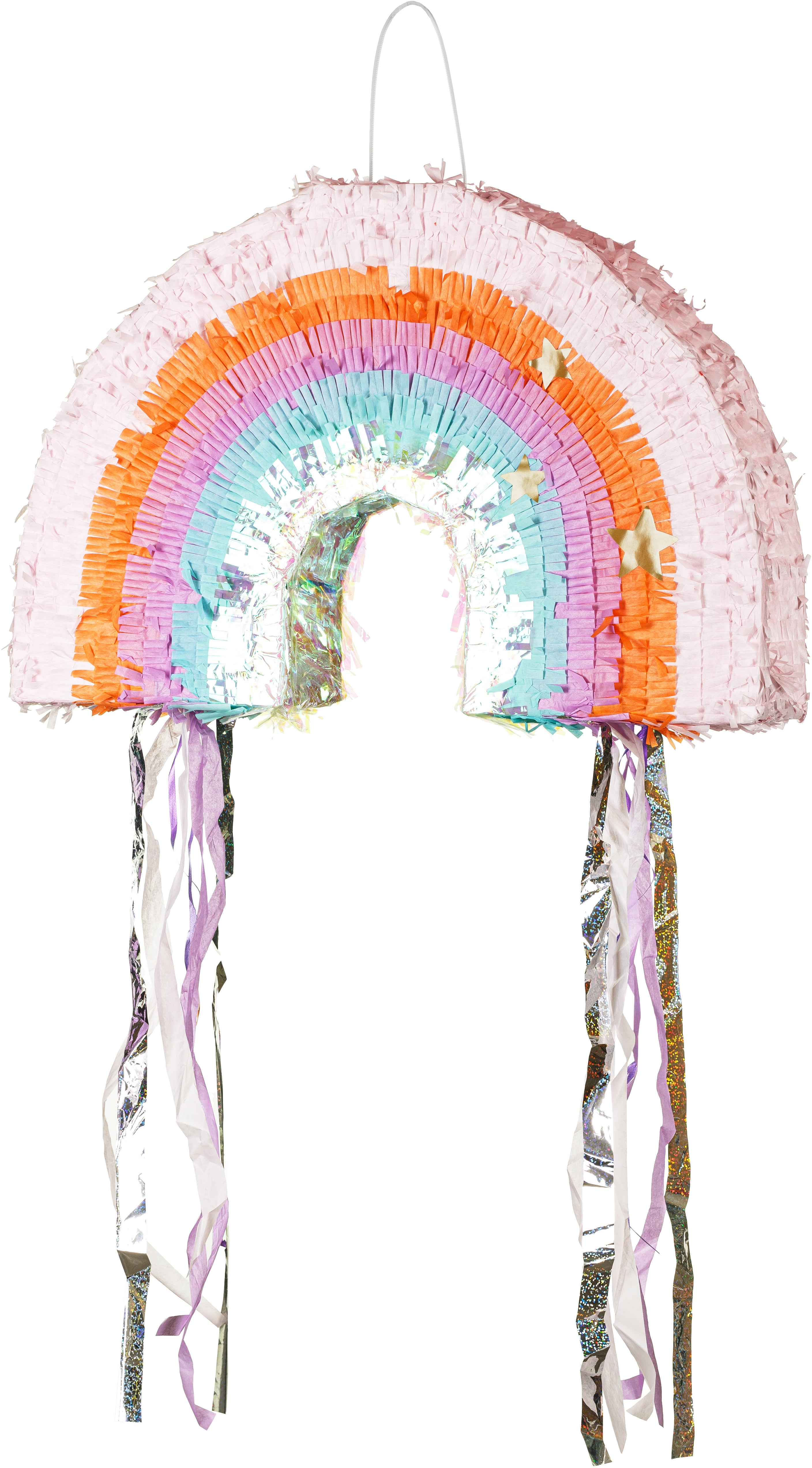 Partydeco Pinata Regenbogen – mehrfarbig – 33 × 2 × 51 cm – faltbar