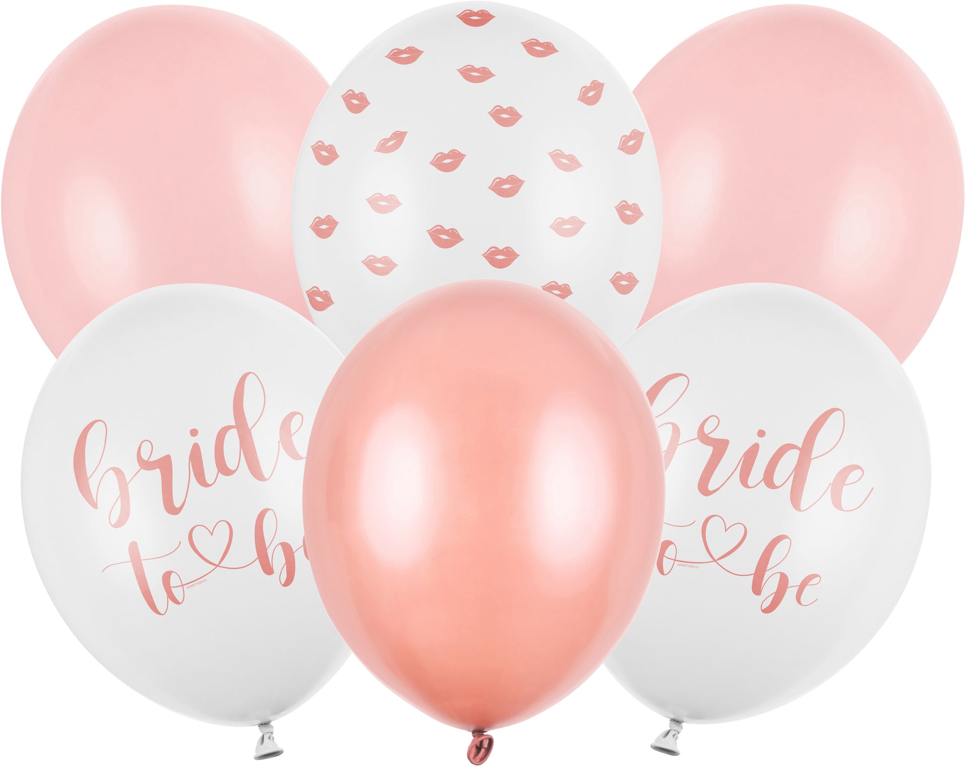 Partydeco Bride to be Luftballons – mehrfarbig – Ø 30 cm – 6 Stk