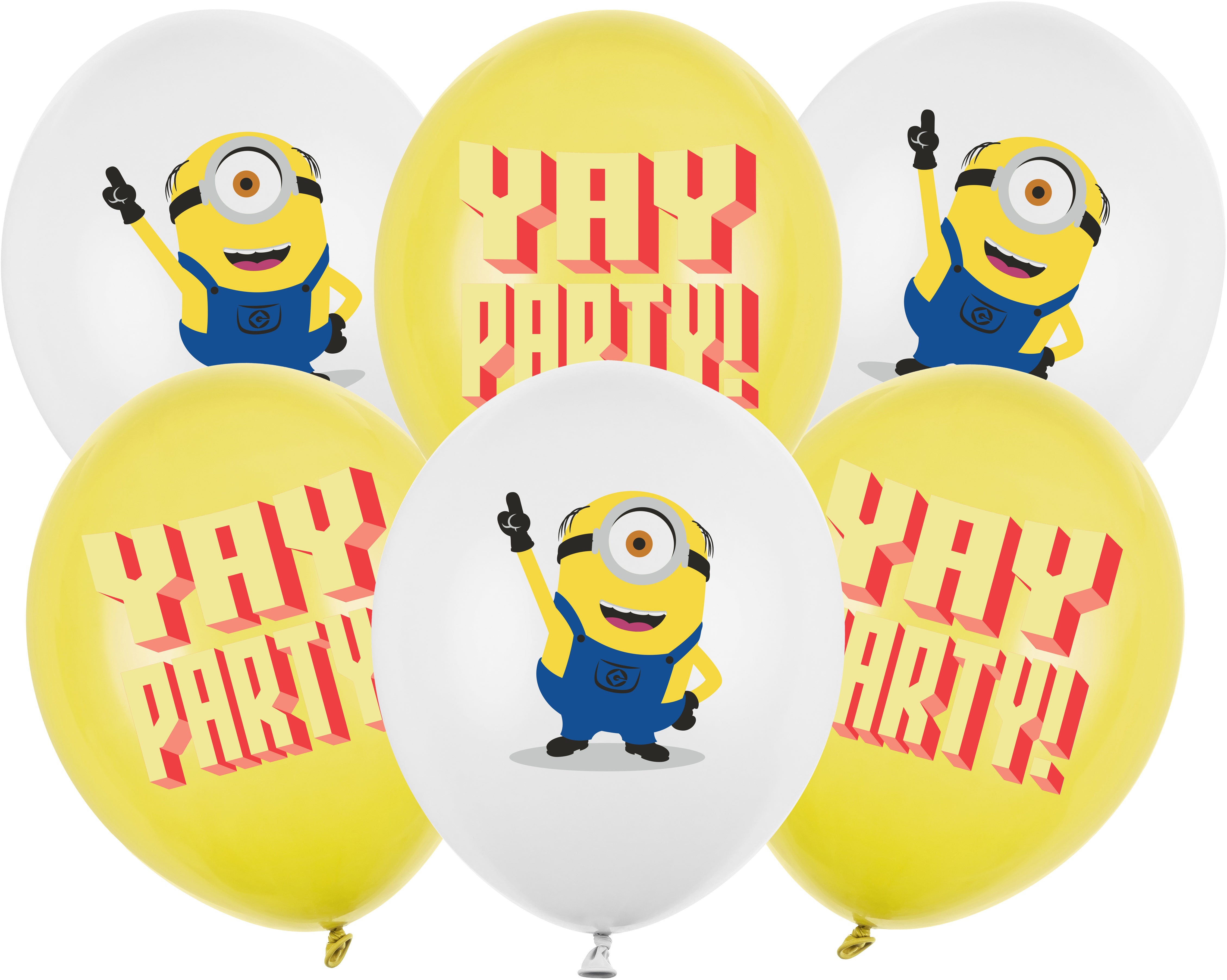 Partydeco Minions Luftballons – mehrfarbig – Ø 30 cm – 6 Stk