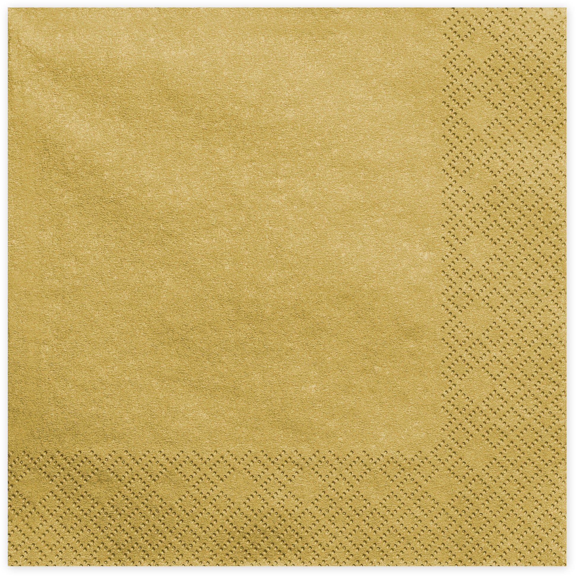 Partydeco Servietten Gold – 16,5 × 16,5 cm, 3-lagig – 20 Stück