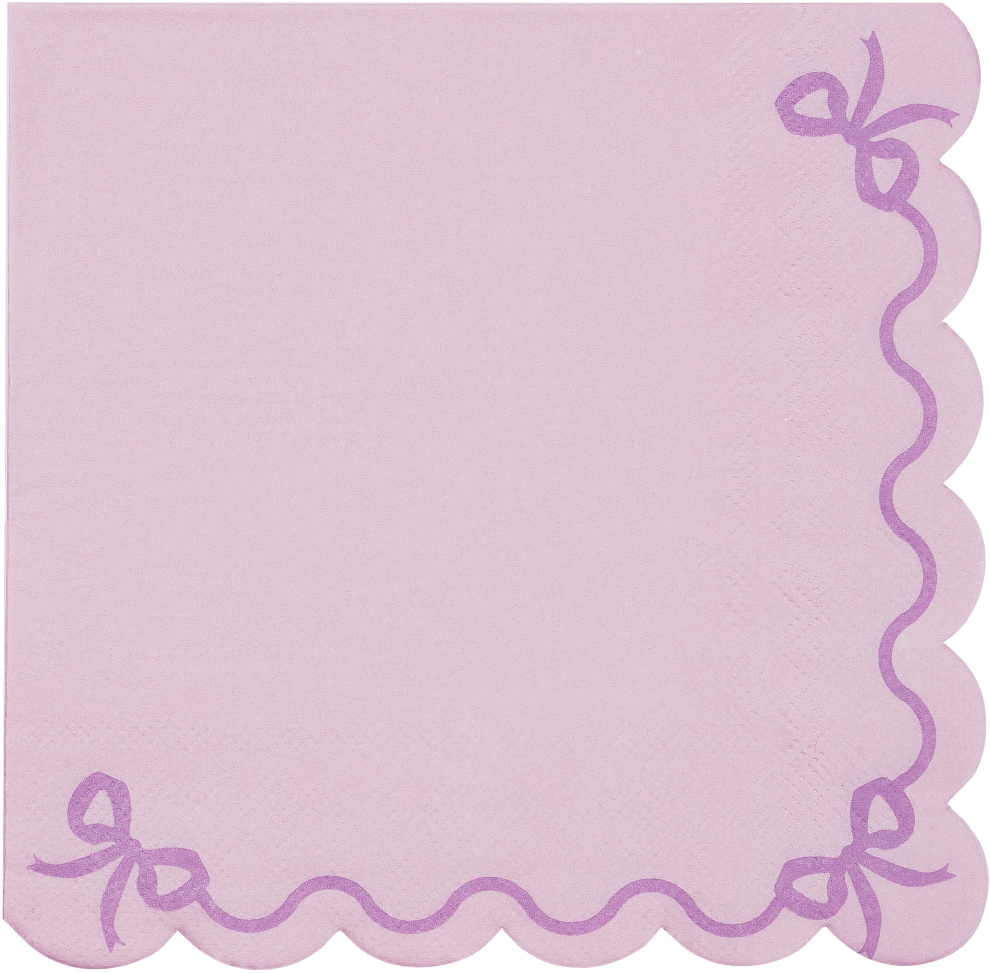 Partydeco Servietten Rüschen Lila – 33 × 33 cm – 12 Stück