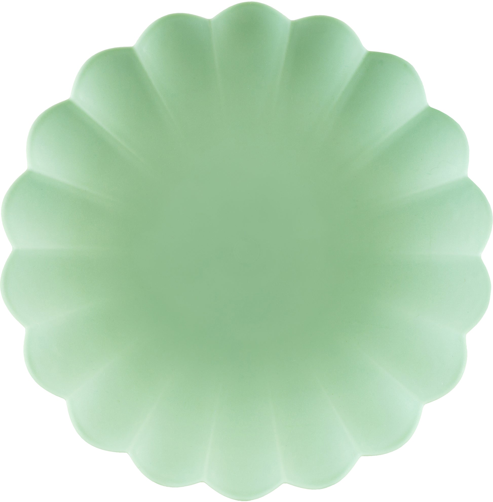Partydeco Teller – 4er Set, Ø 22 cm, Kunststoff, Hellgrün