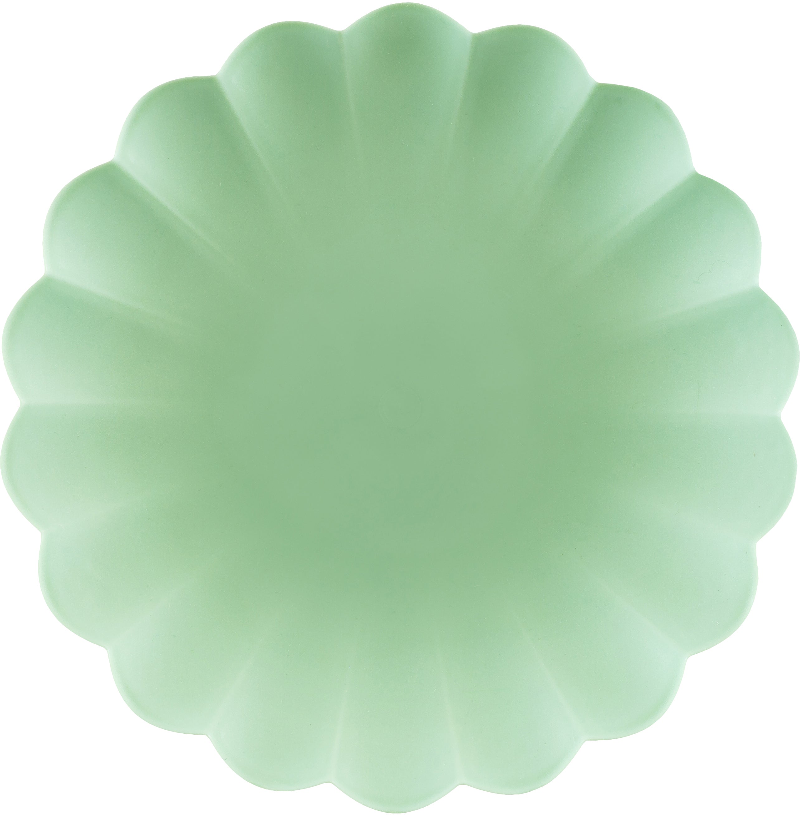 Partydeco Teller – 4er Set, Ø 22 cm, Kunststoff, Hellgrün