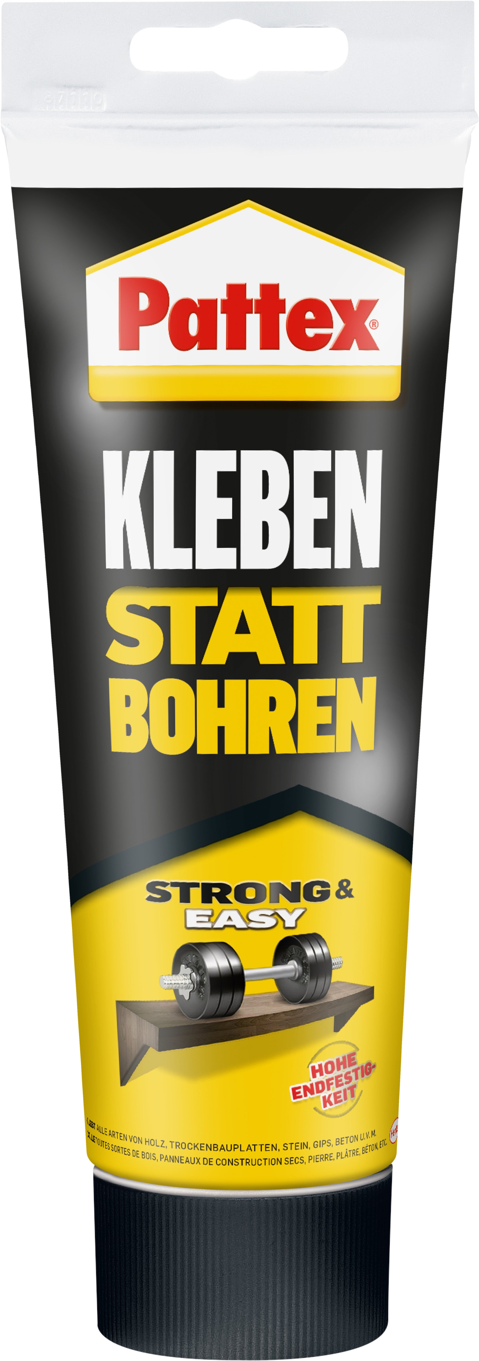 Pattex Kleben statt Bohren Montagekleber – 250 g – für Holz, Keramik, PVC