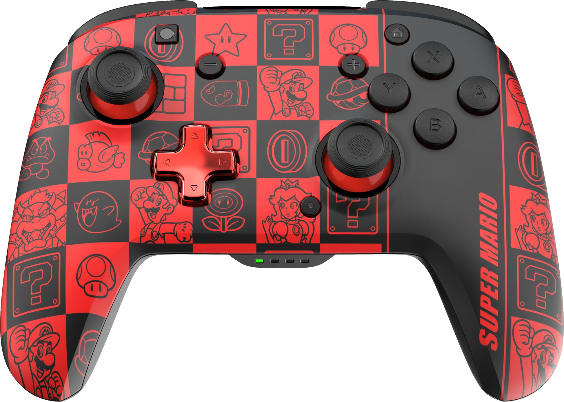PDP Rematch Glow – Gamepad – Kabellos, für Nintendo Switch & Nintendo Switch OLED, Schwarz