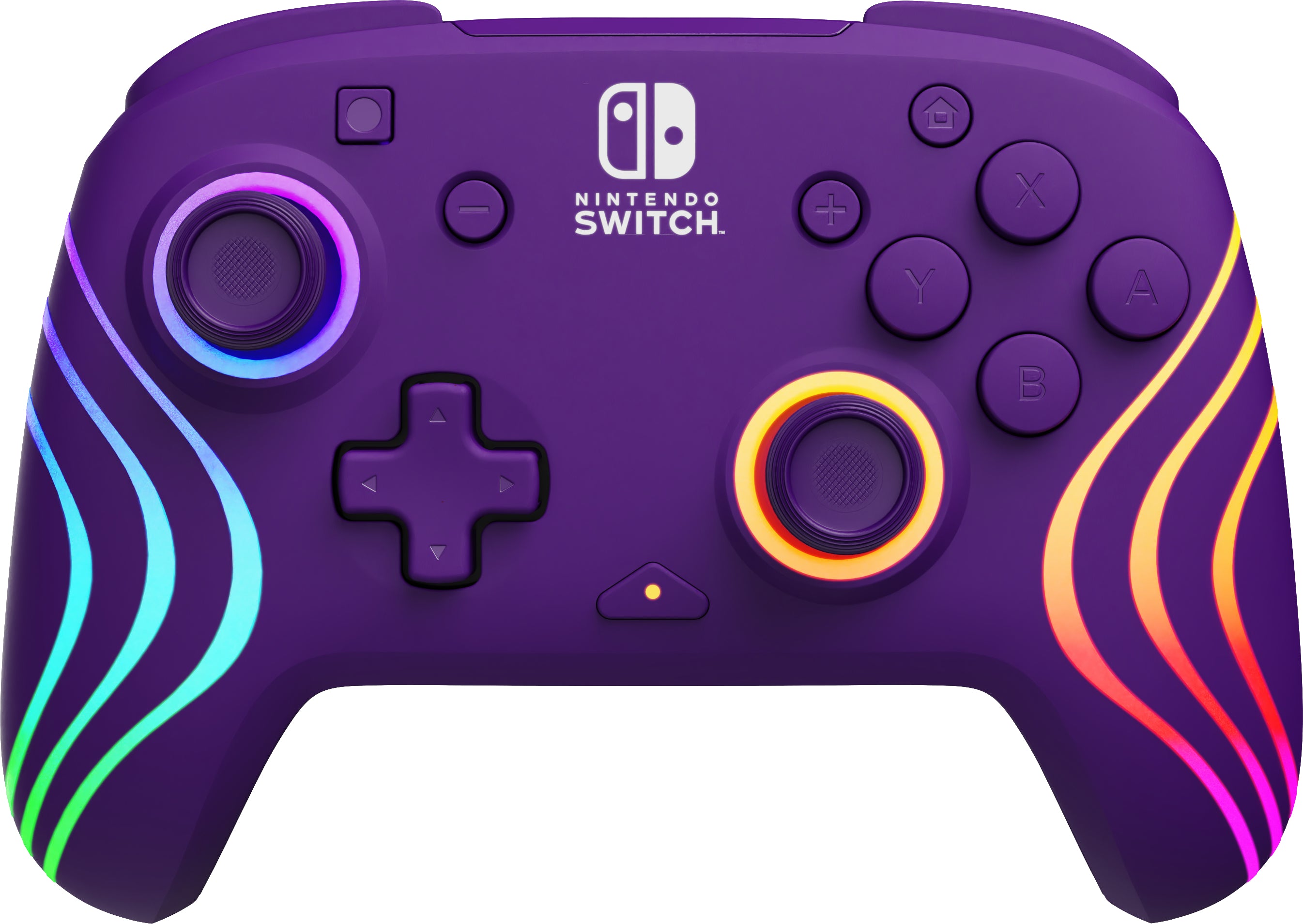 PDP Afterglow Wave – Gamepad – Bluetooth, Bewegungssteuerung, 8-Zonen RGB – für Nintendo Switch, Lila