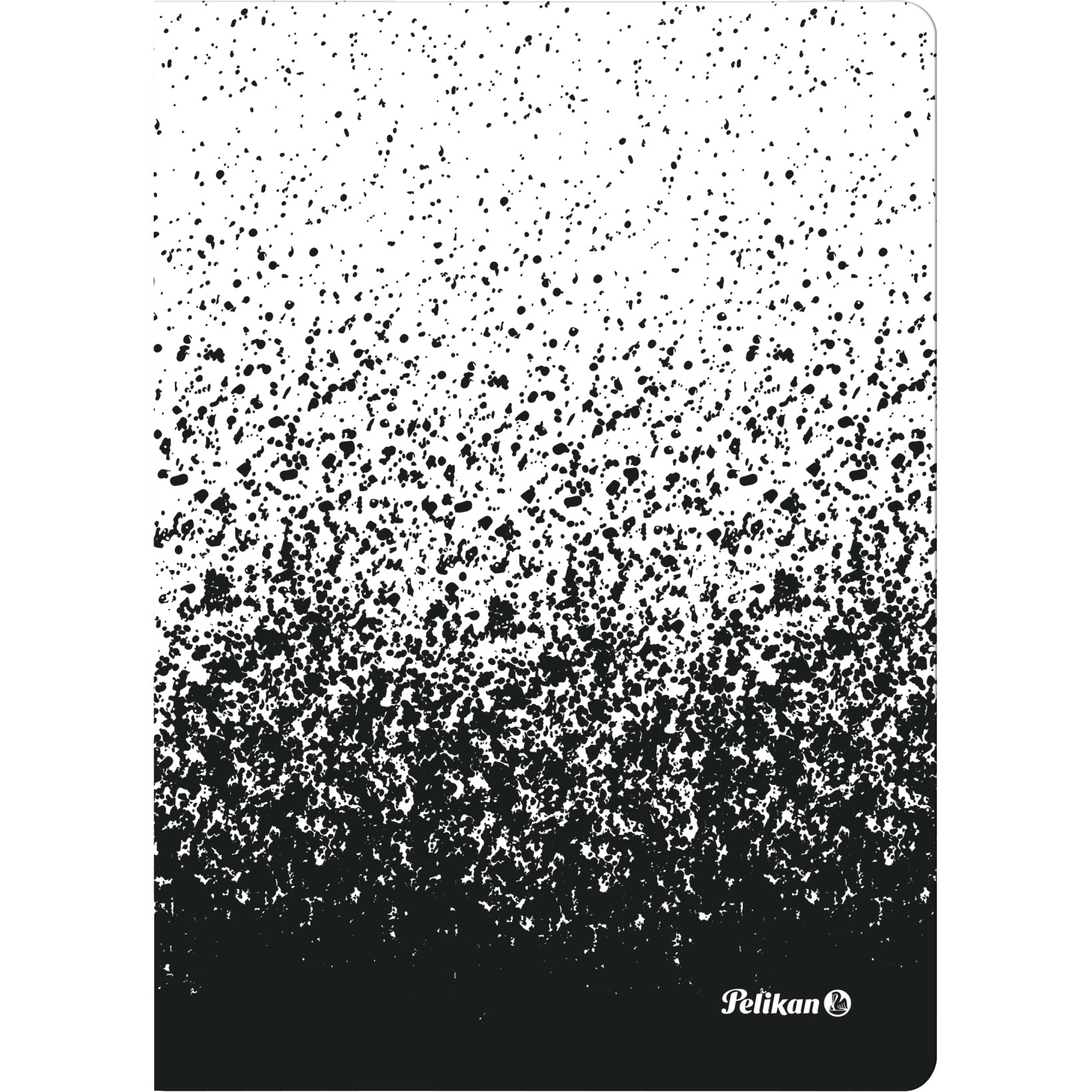 Pelikan Notizbuch – A5 – kariert – 80 Blatt – 70 g/m², abgerundete Ecken, partieller UV-Lack, schwarz/weiss