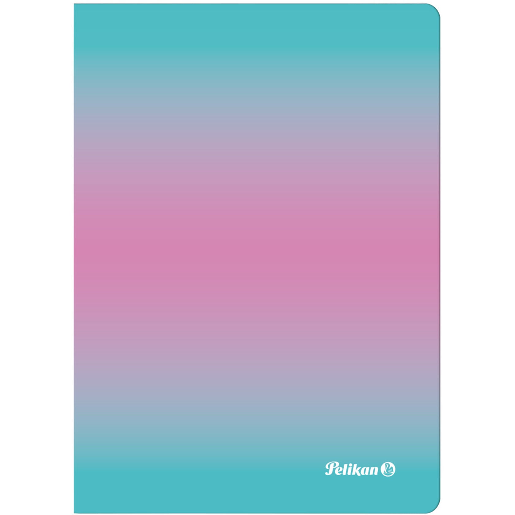Pelikan Notizbuch – A6 – kariert – 80 Blatt – 70 g/m², abgerundete Ecken, partieller UV-Lack, mint/rosa