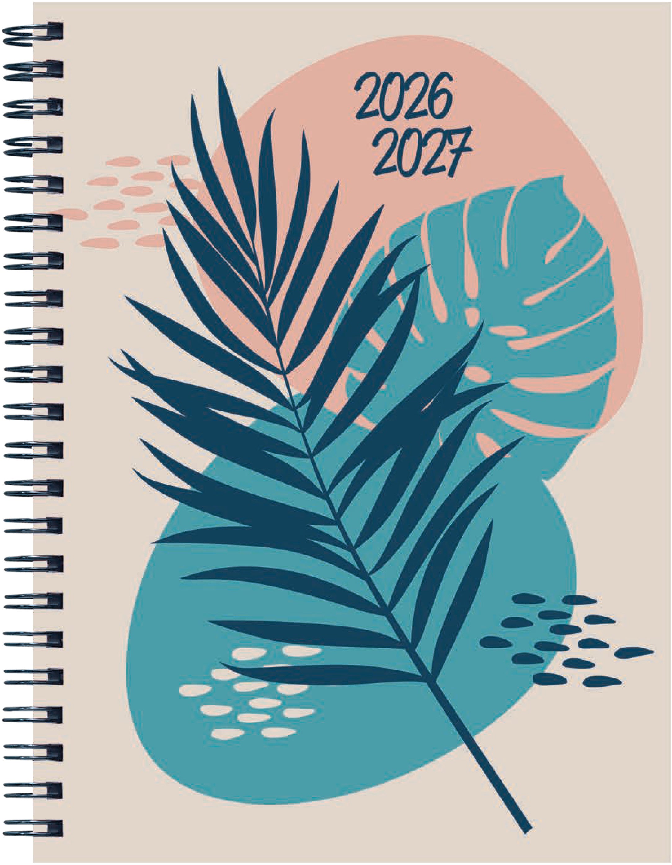 Pelikan Ecoline Retro – Schulagenda 2026/27, 1 Woche/2 Seiten, 15,0 × 19,0 cm, Spiralbindung