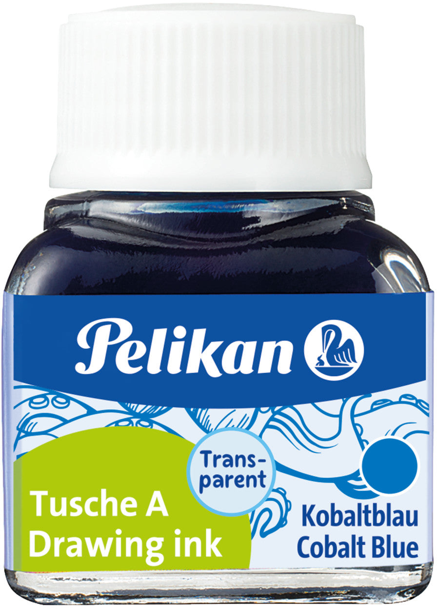 Pelikan Tusche – Blau – 10 ml Glas – für Zeichenpapier
