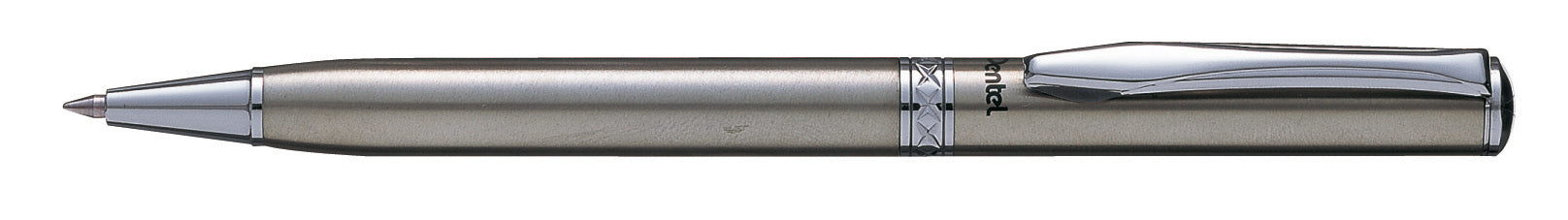 Pentel Sterling B810-C Kugelschreiber – Dreh, Edelstahl, Grossraummine, nachfüllbar