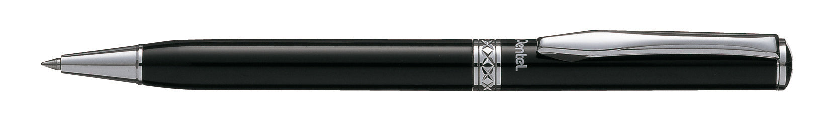 Pentel Sterling B811A-C Kugelschreiber – Schwarz, Dreh, Metall, nachfüllbar