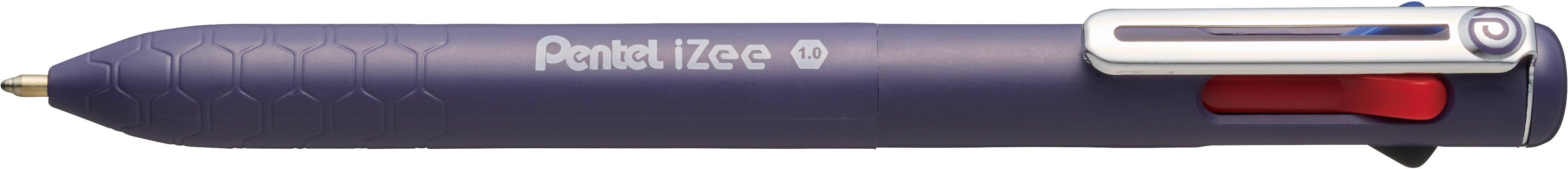 Pentel iZee Multifunktions-Kugelschreiber – 4 Farben (Schwarz, Blau, Rot, Grün), Spitze 1,0 mm, Druck